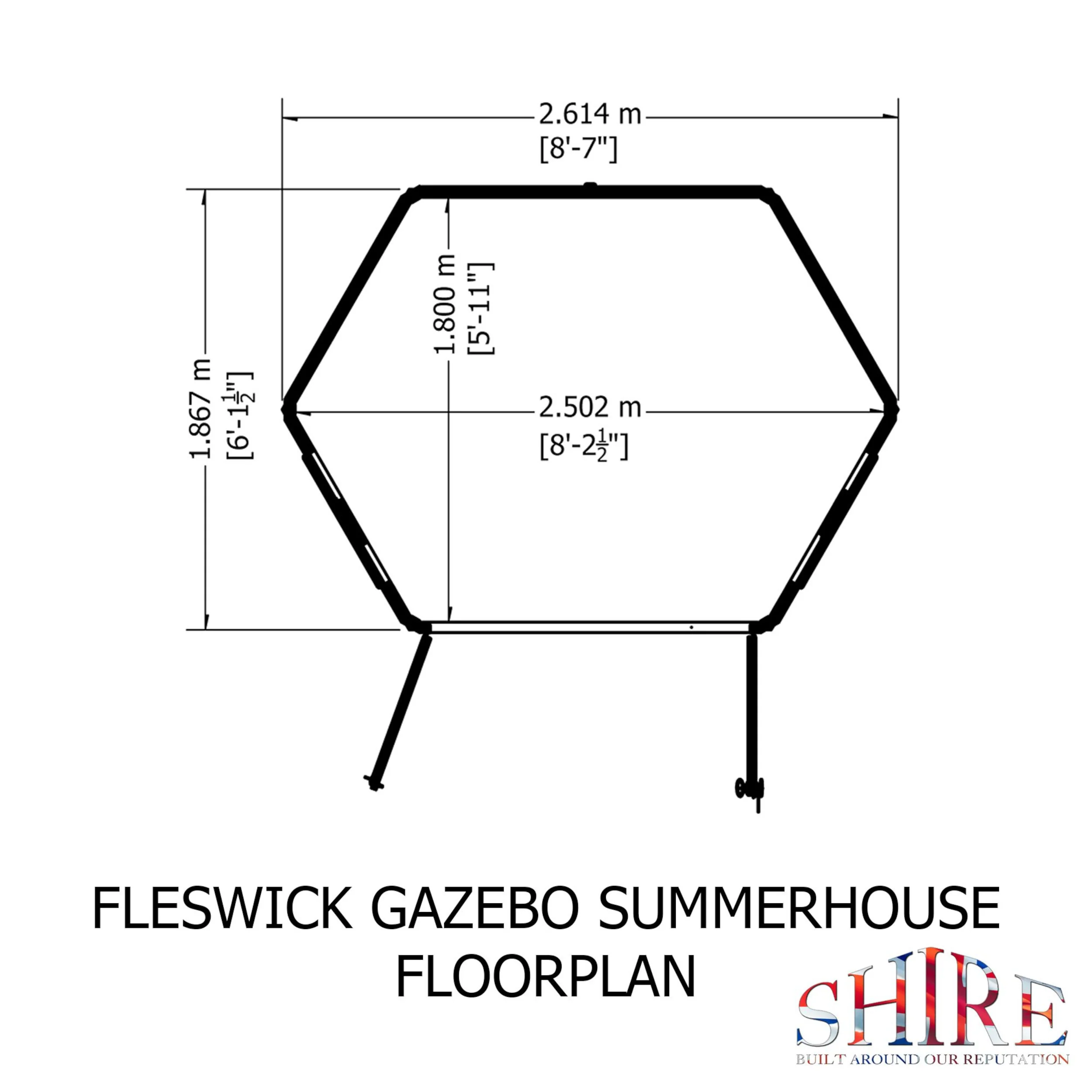 Fleswick 8 ft x 6 ft Summerhouse - Image 10