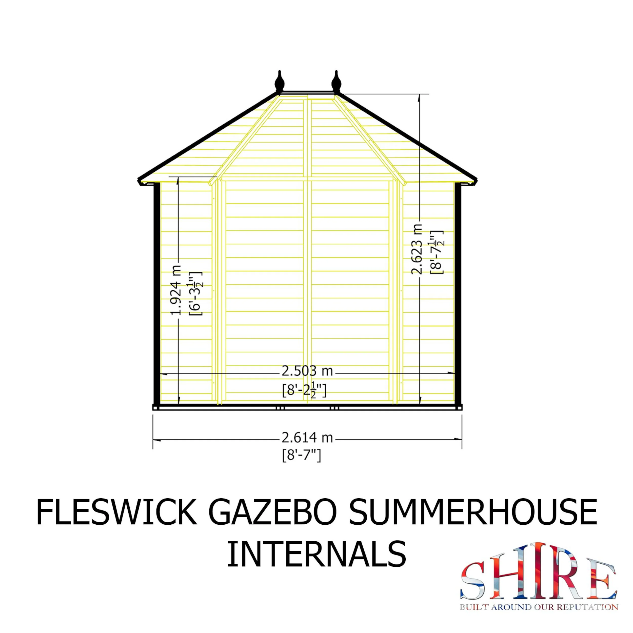 Fleswick 8 ft x 6 ft Summerhouse - Image 9