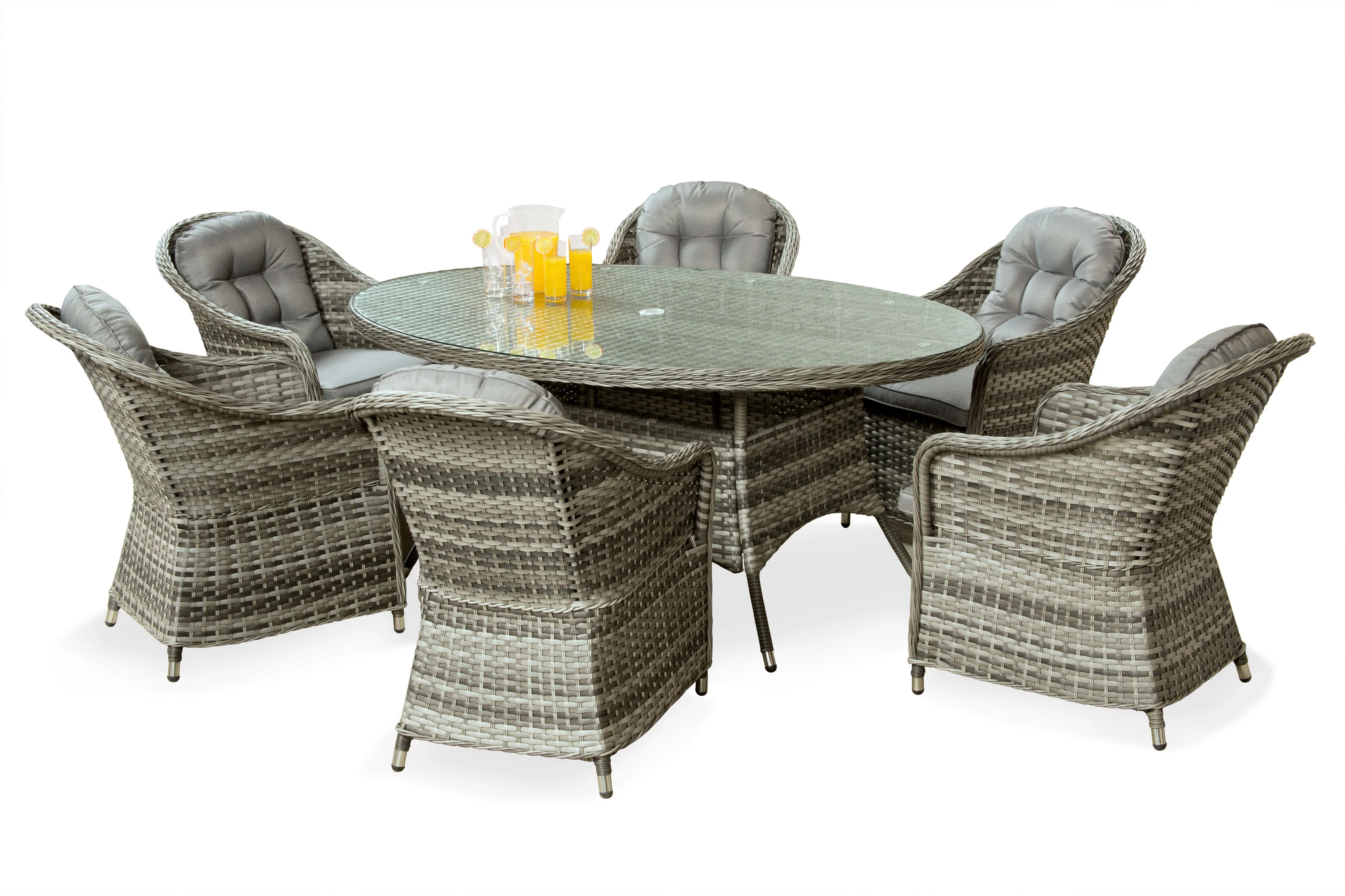 Florida 6 Seat Oval Dining Set - Image 10