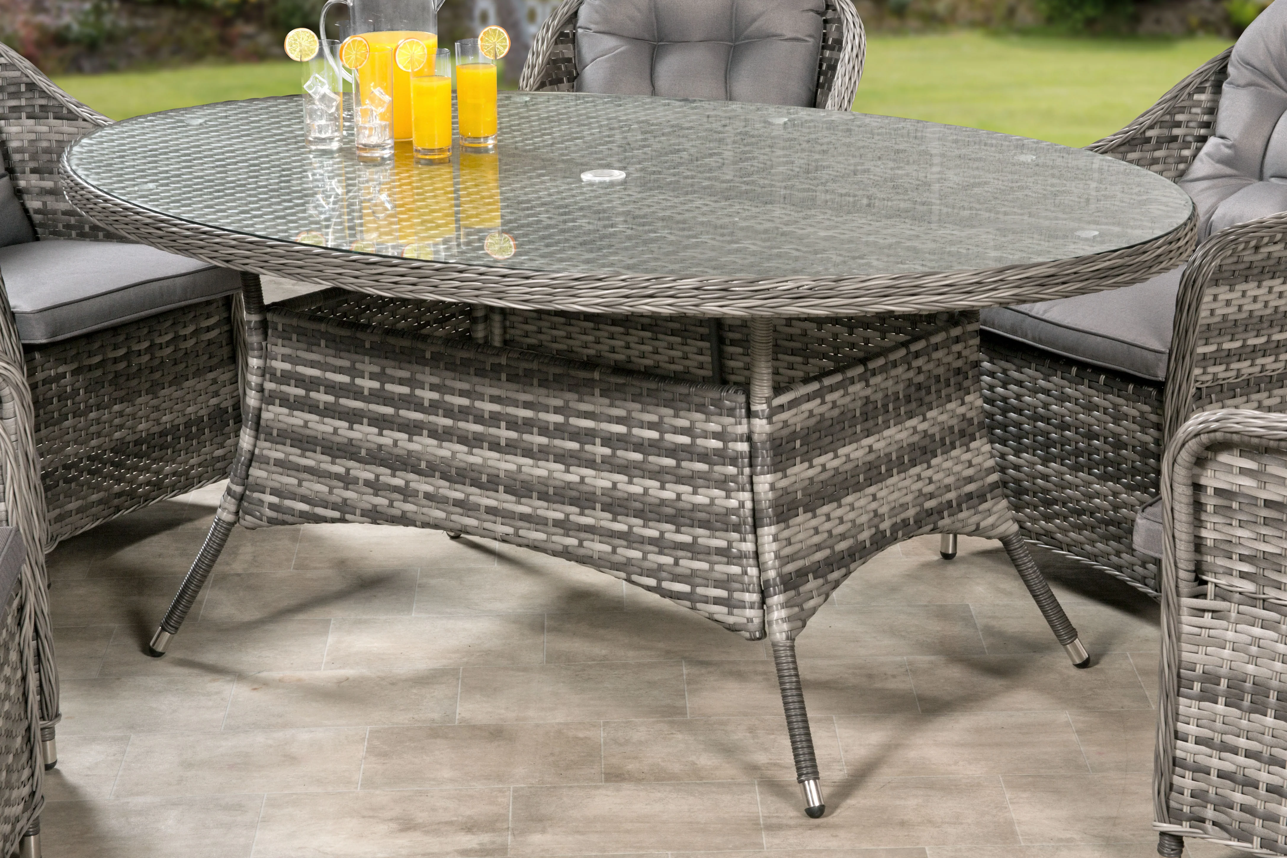 Florida 6 Seat Oval Dining Set - Image 5