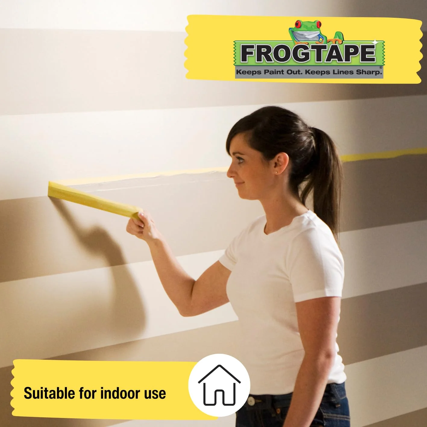 Frog Tape Yellow Delicate Surface Painters Masking Tape 36mm x 41.1m - Image 5