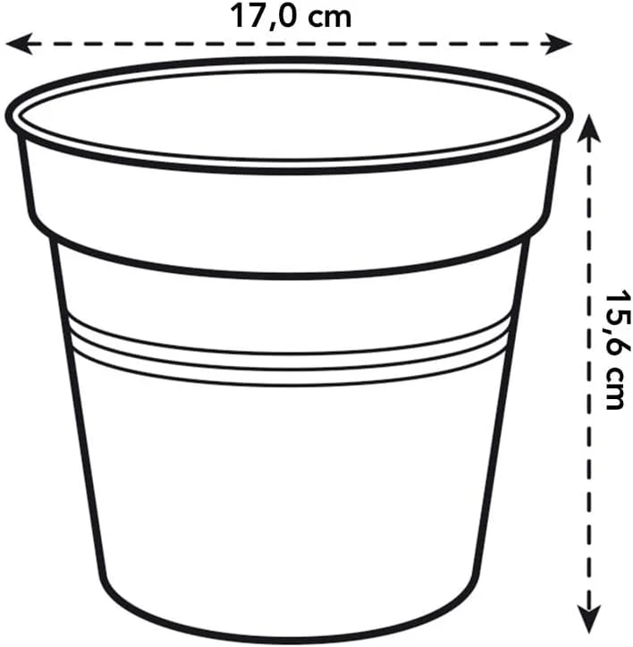 Green Basics Grow Pot 17cm - Stone Green - Image 6