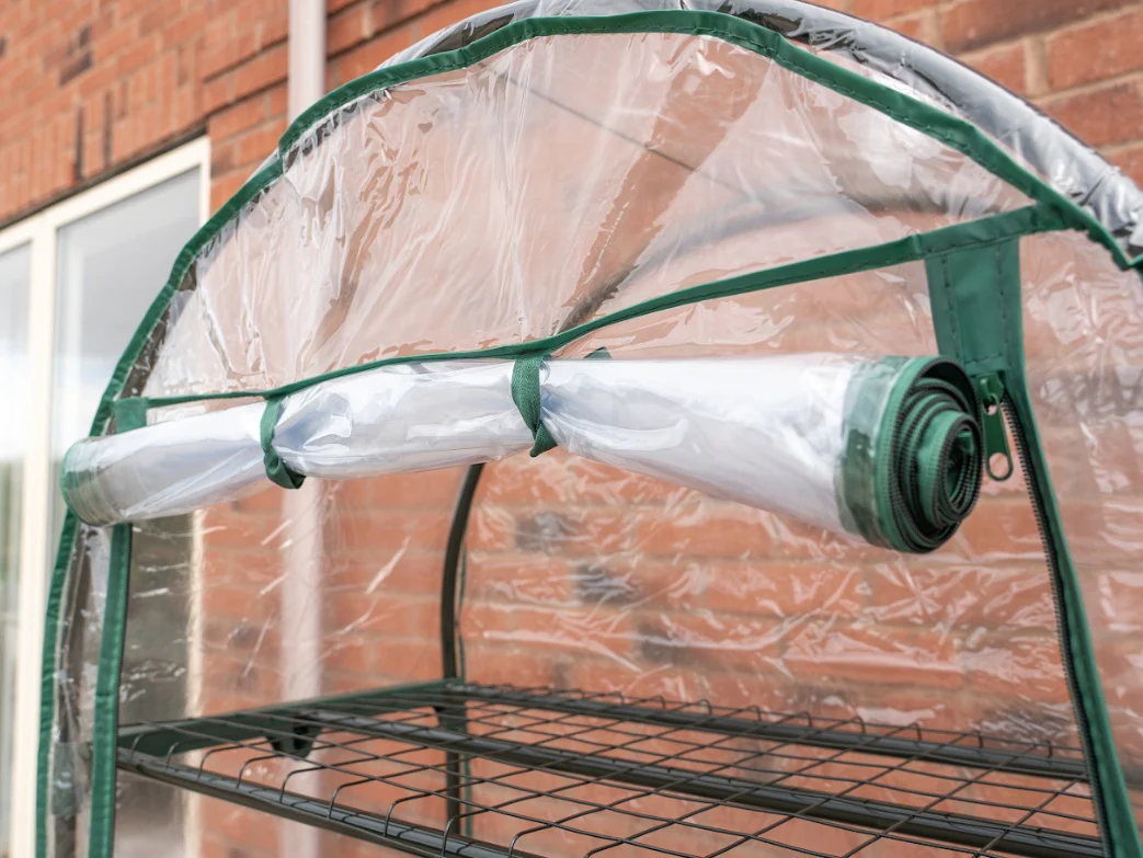 4 Tier Wide Arc Grow House with Clear Cover - 160x80x45cm - Image 3