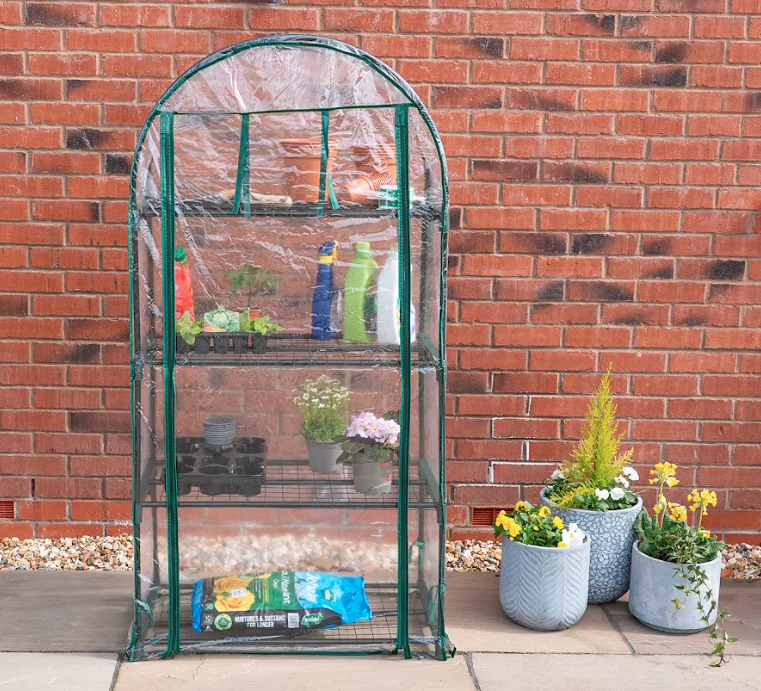 4 Tier Wide Arc Grow House with Clear Cover - 160x80x45cm - Image 9