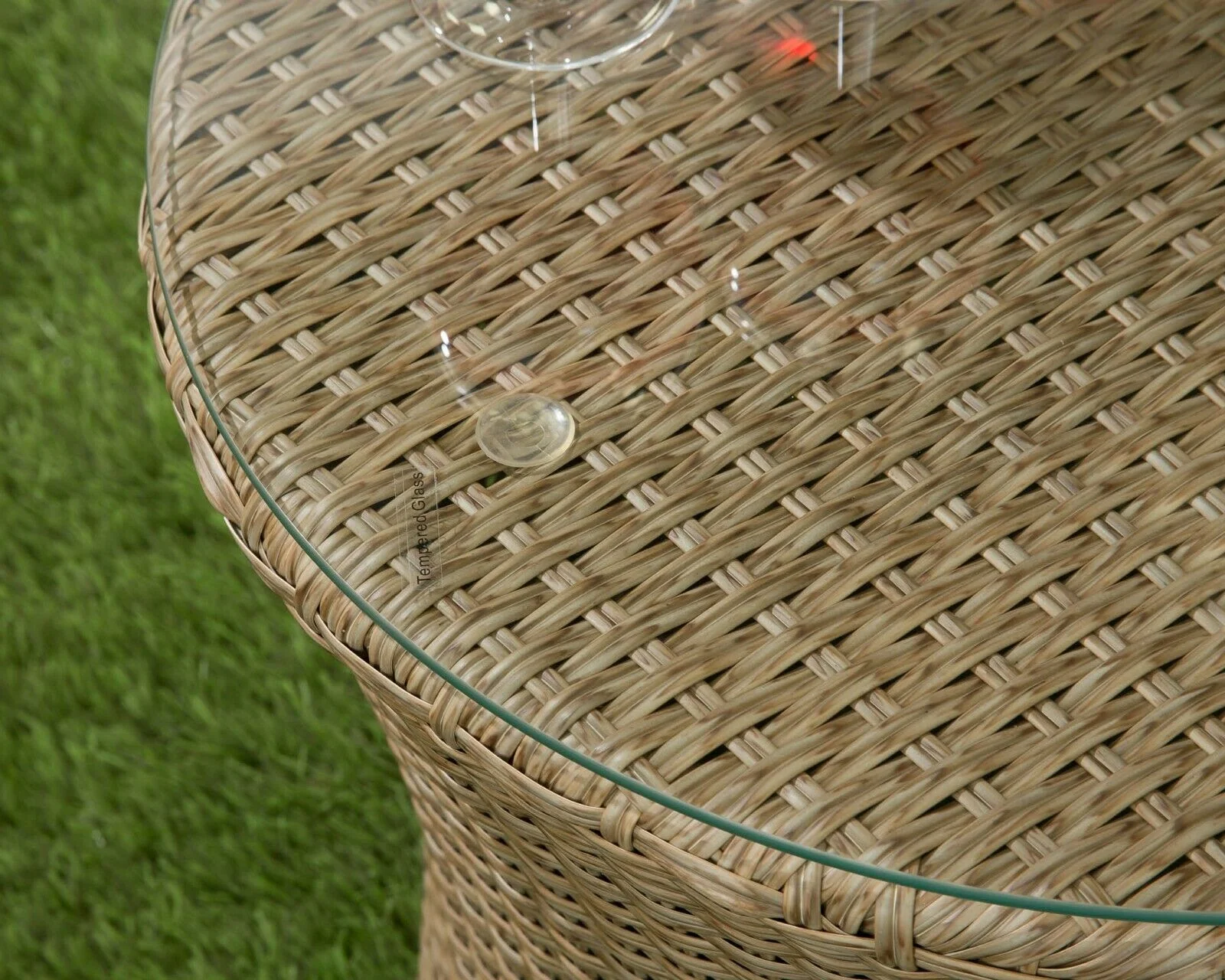 Canberra Bottle Bistro Set - Brown/Natural - Image 4