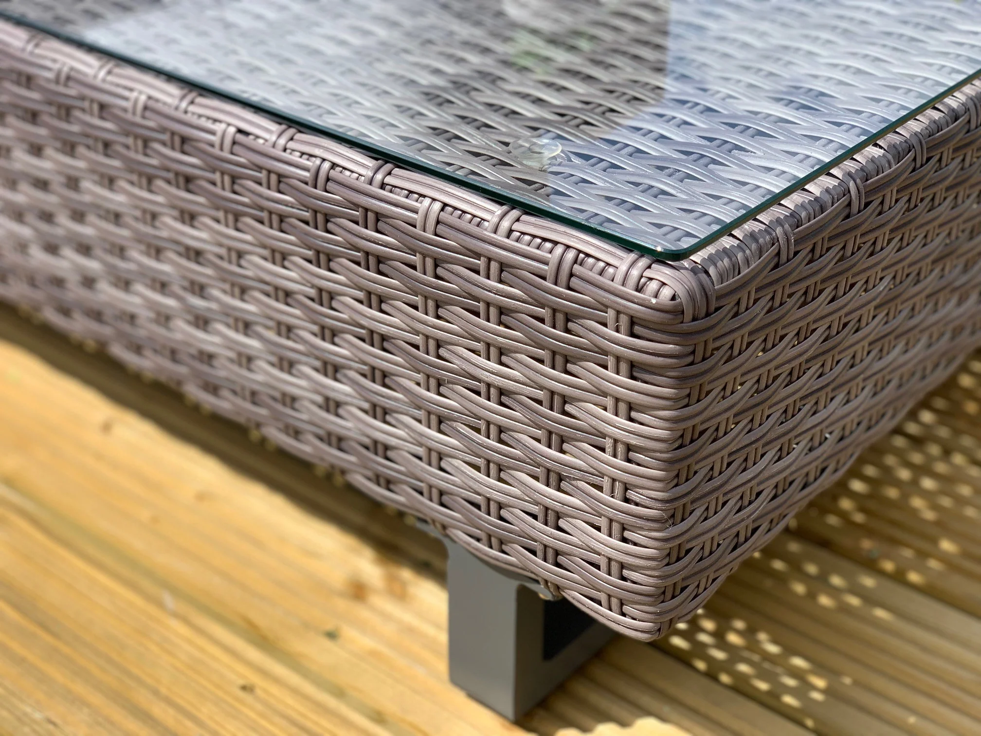 St Lucia Corner Sofa Sun Lounger Rattan Set - Image 5