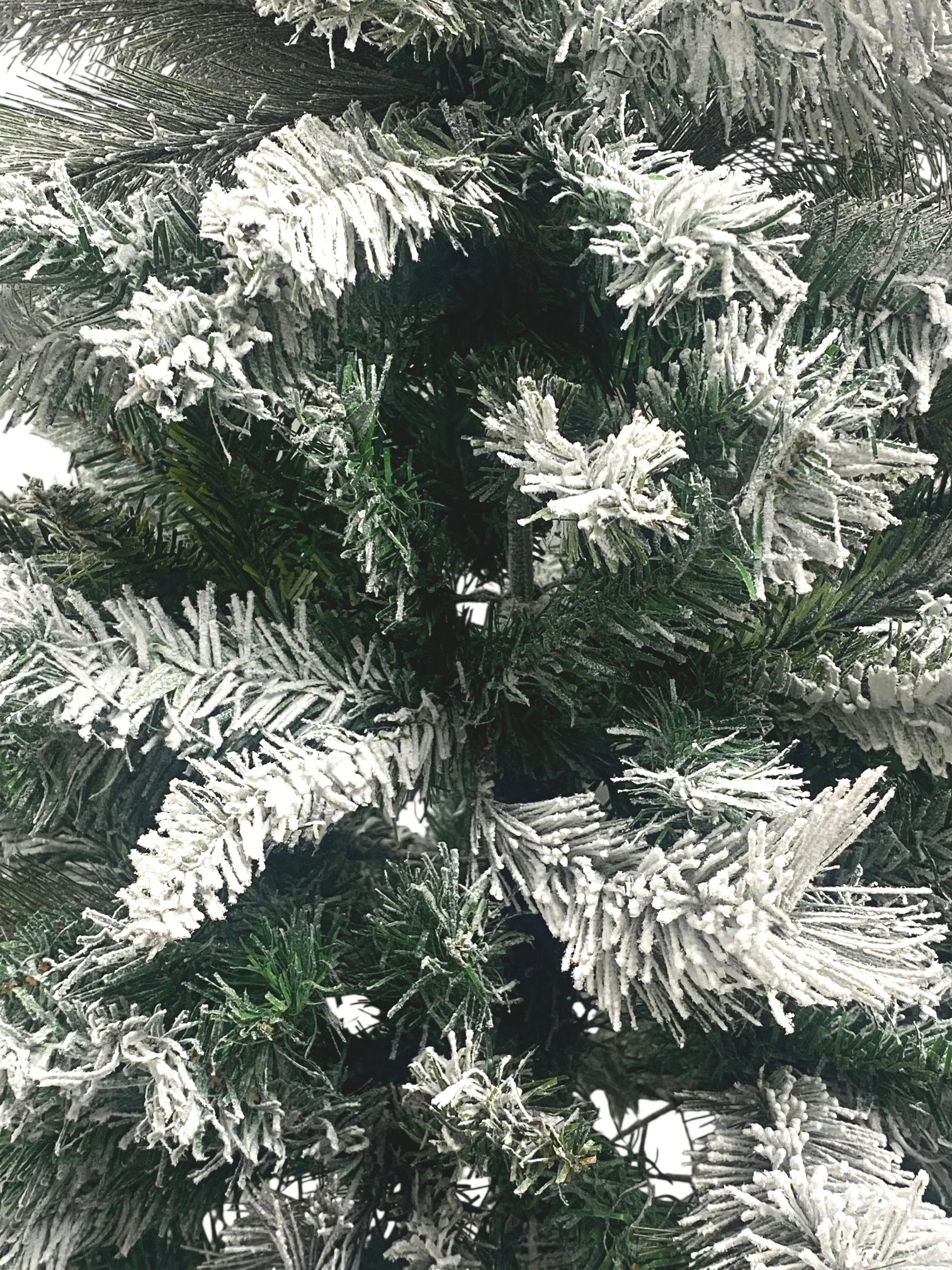 Half Parasol Christmas Tree Snowy Flocked 6ft/180cm - Image 5