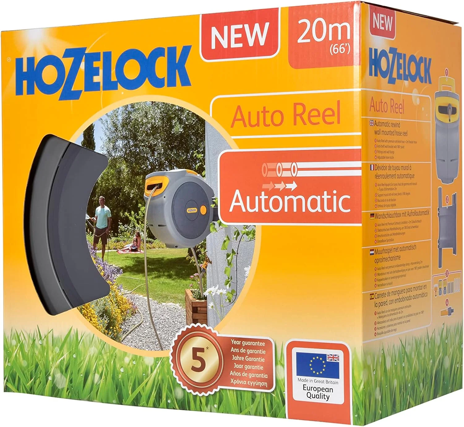 Hozelock Auto Reel 20m Wall-Mounted Hose Reel - Image 3