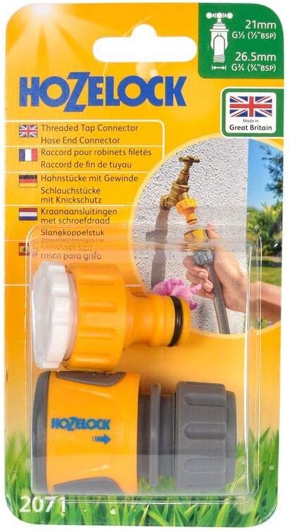 Hozelock Threaded Tap & Hose End Connector Twin Pack - Image 3
