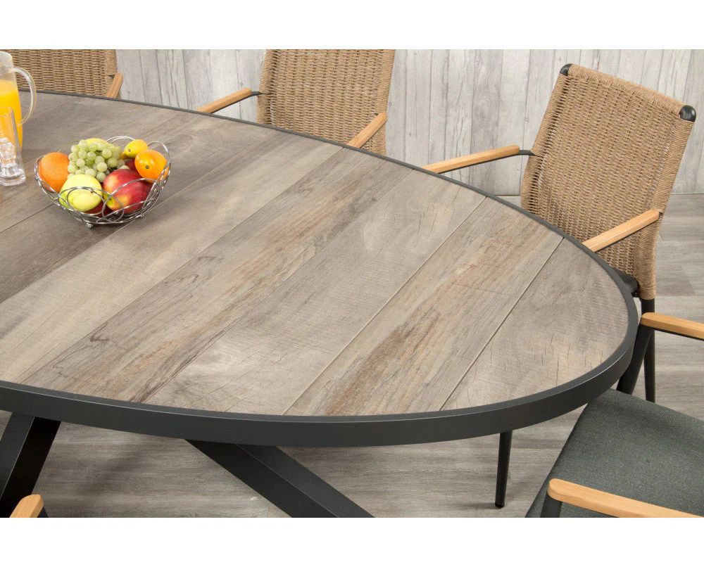 Tuscany 6 Seat Oval Dining Set - Image 3