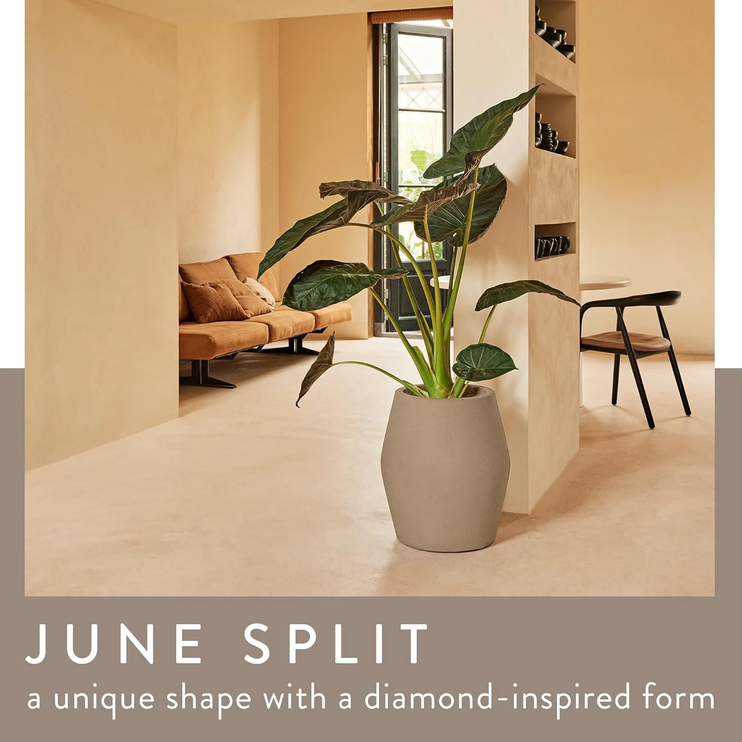 June Split 46cm High Indoor / Outdoor Pot - Balanced Beige - Image 2