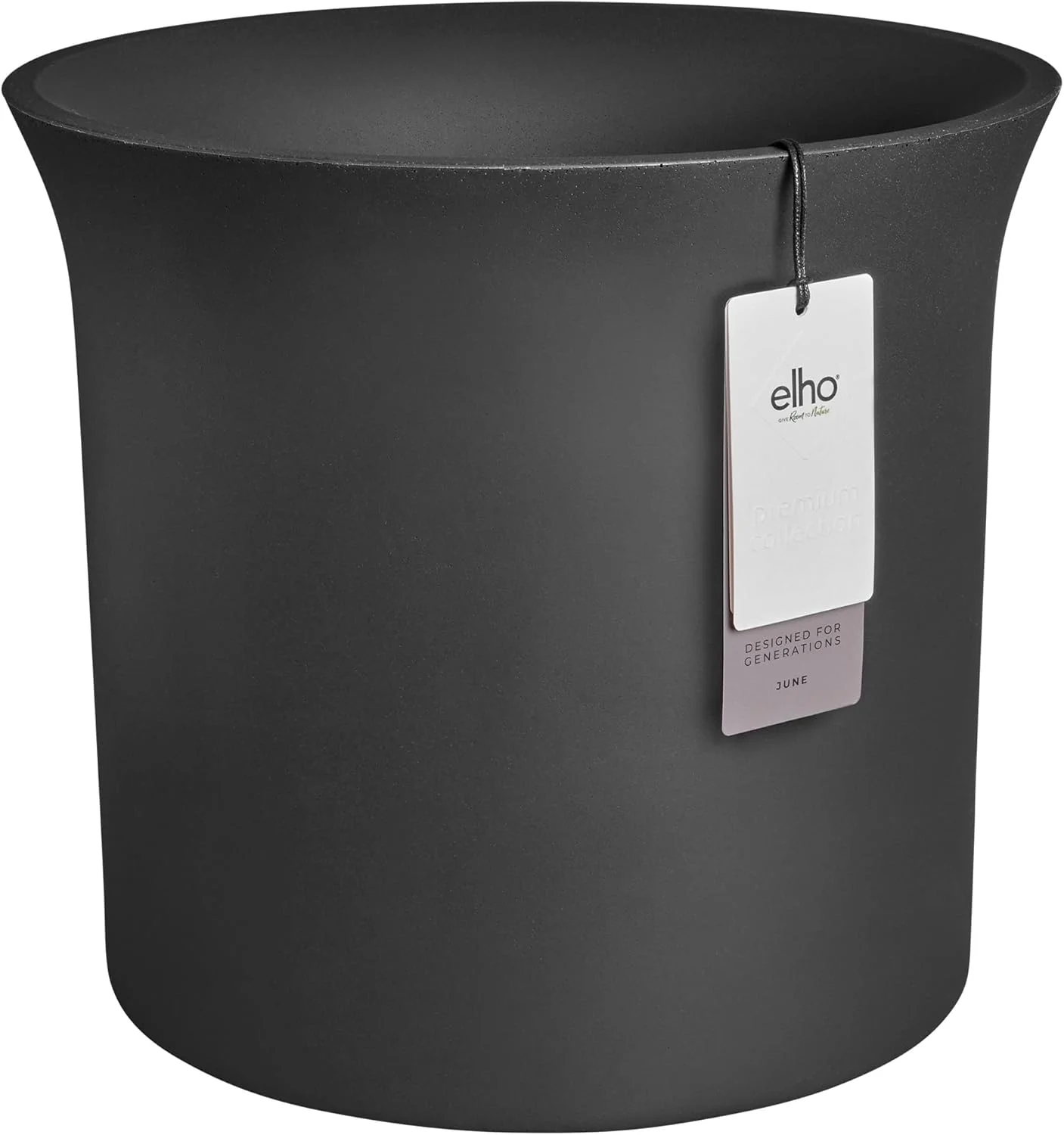 June Tulip 40cm Indoor / Outdoor Plant Pot - Black