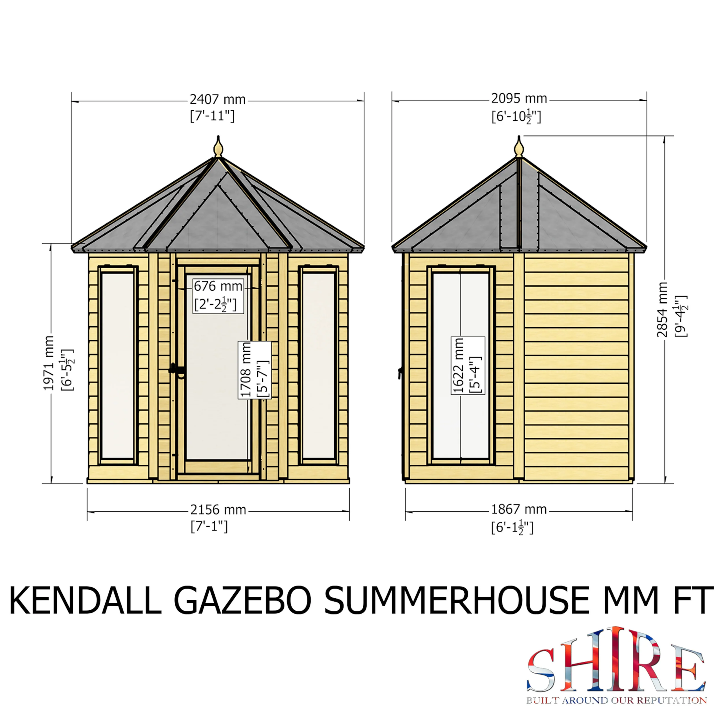 Kendall 6 ft x 6 ft Summerhouse - Image 8