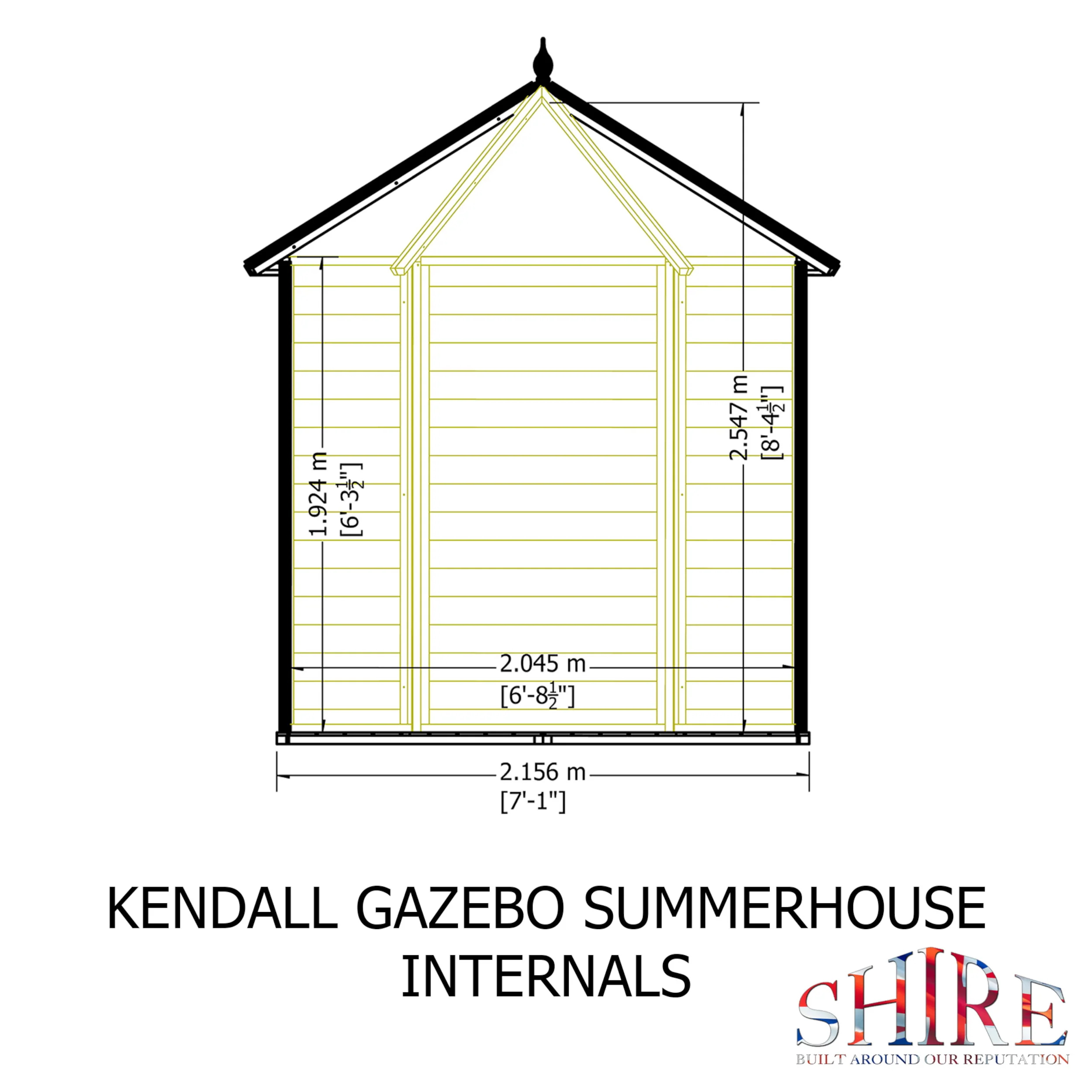 Kendall 6 ft x 6 ft Summerhouse - Image 9