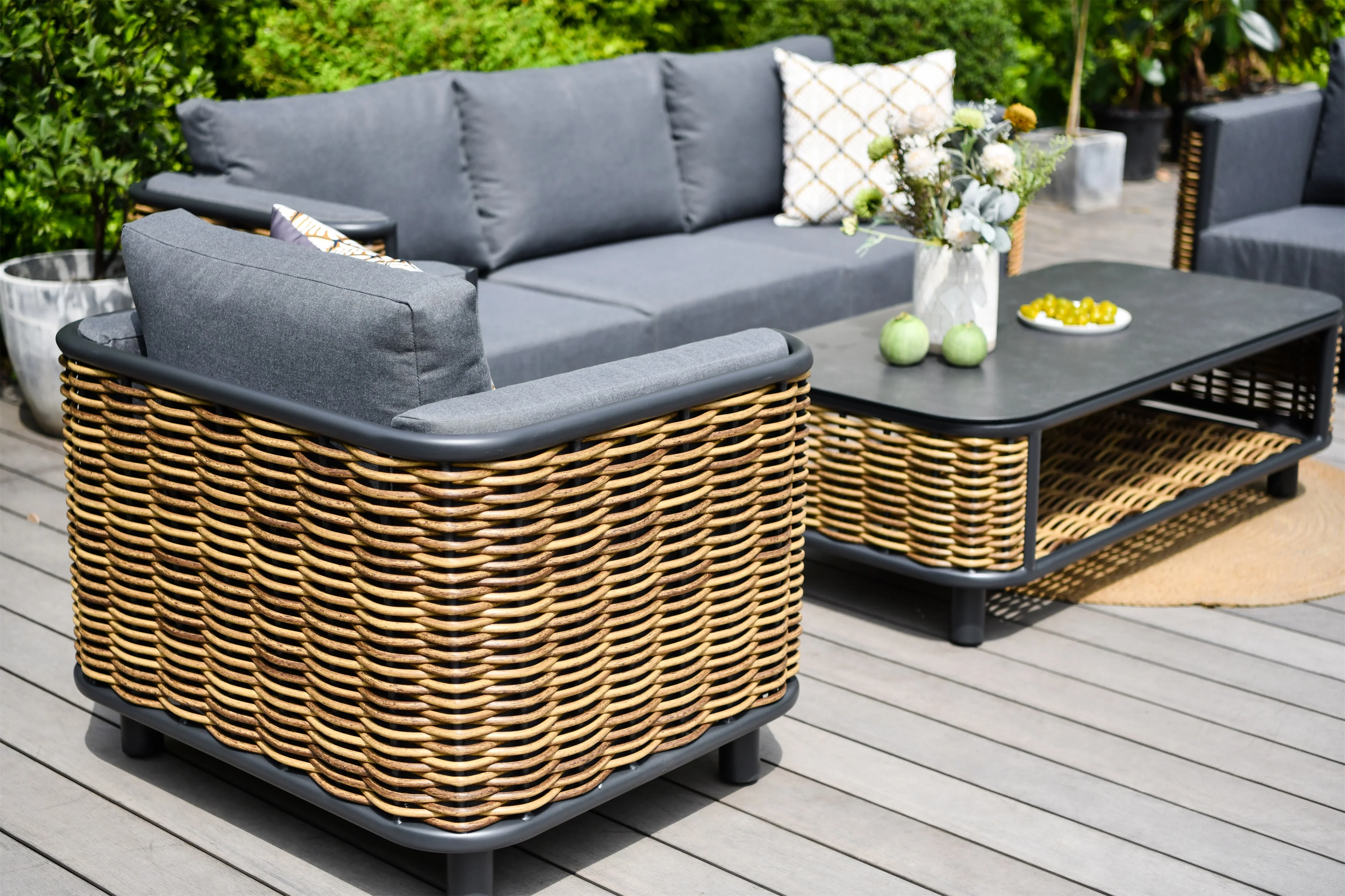 Lamoi Rattan 5 Seat Sofa Set - Image 2