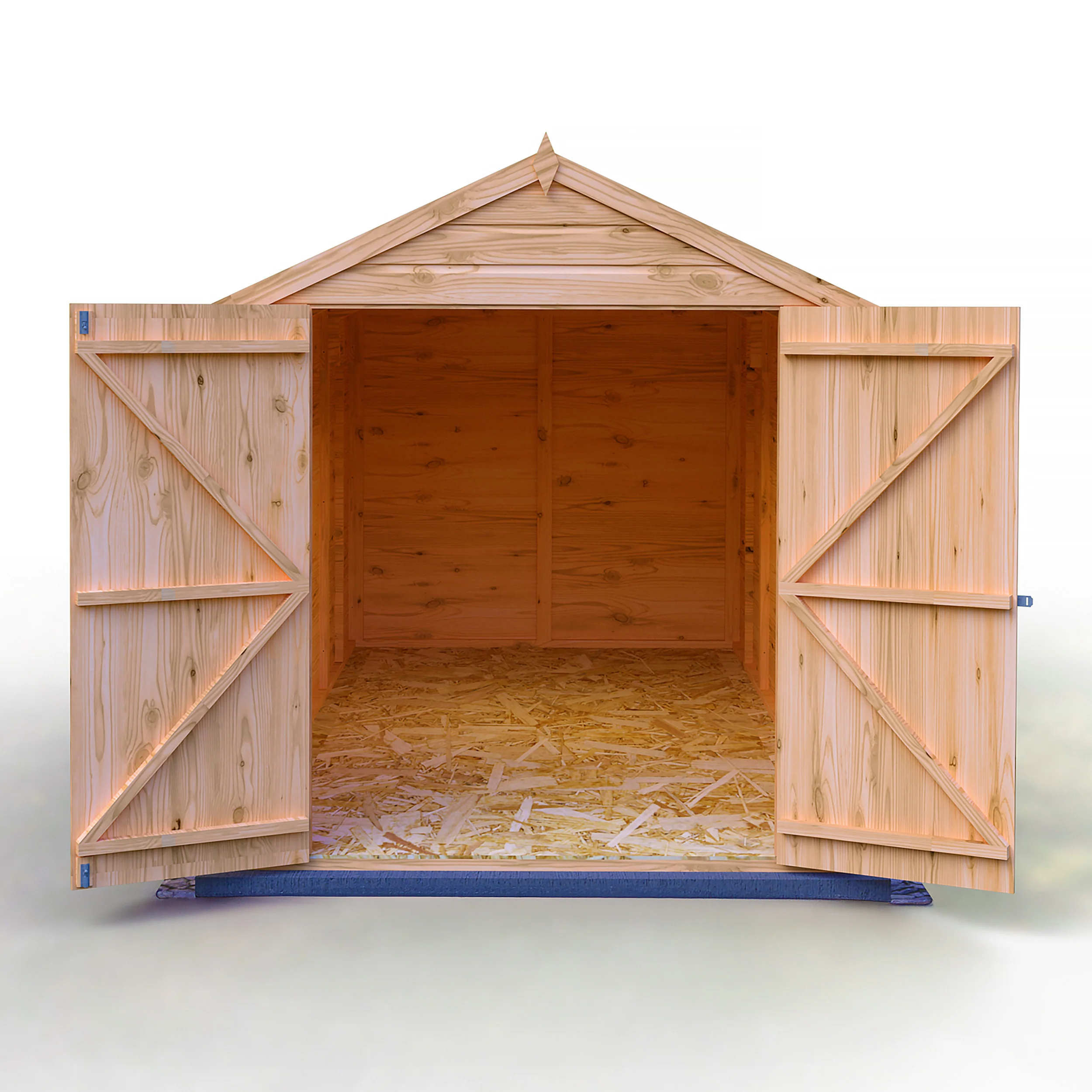 Langley 12 ft x 6 ft Shiplap Double Door Shed - Image 10