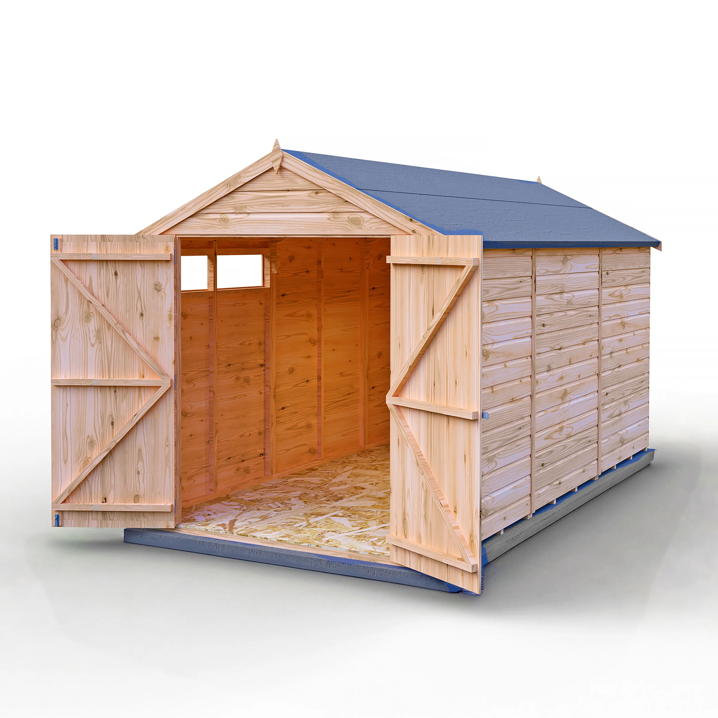 Langley 12 ft x 6 ft Shiplap Double Door Shed - Image 11