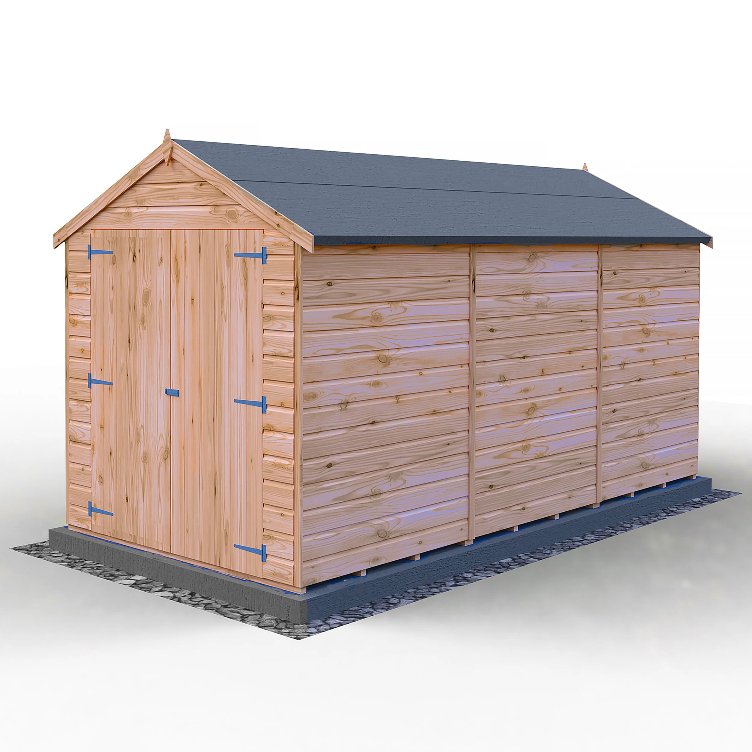 Langley 12 ft x 6 ft Shiplap Double Door Shed - Image 7