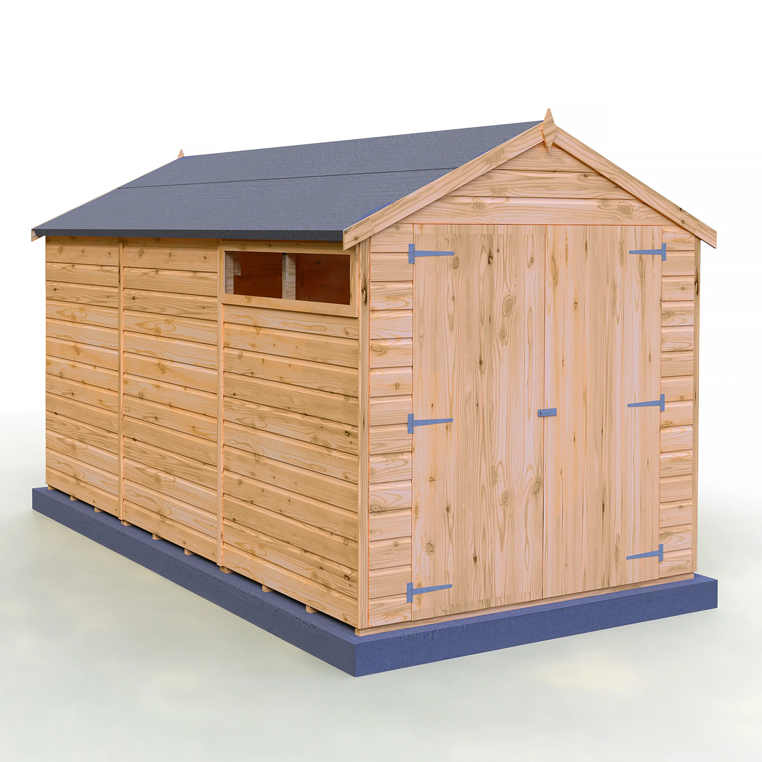 Langley 12 ft x 6 ft Shiplap Double Door Shed - Image 8