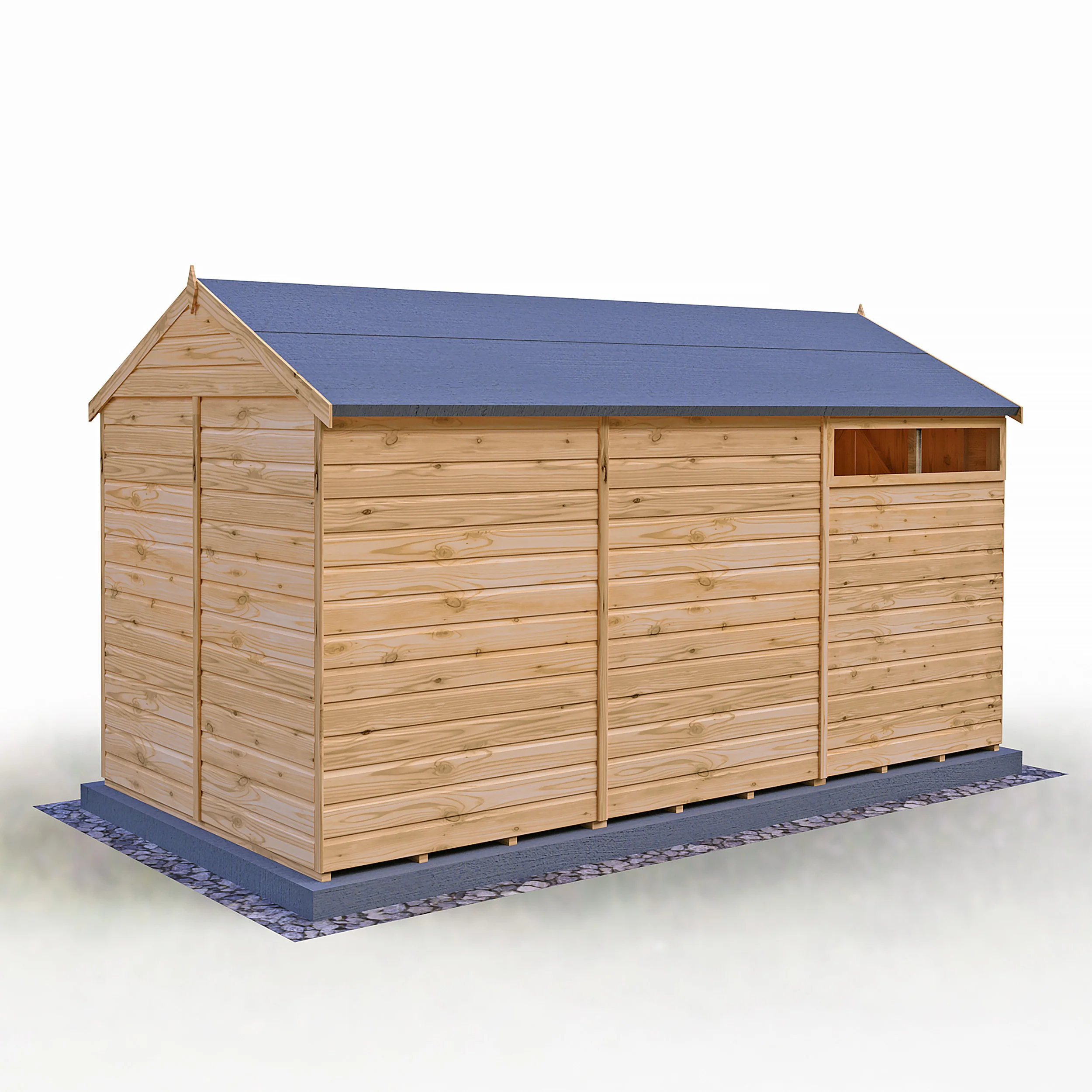 Langley 12 ft x 6 ft Shiplap Double Door Shed - Image 9