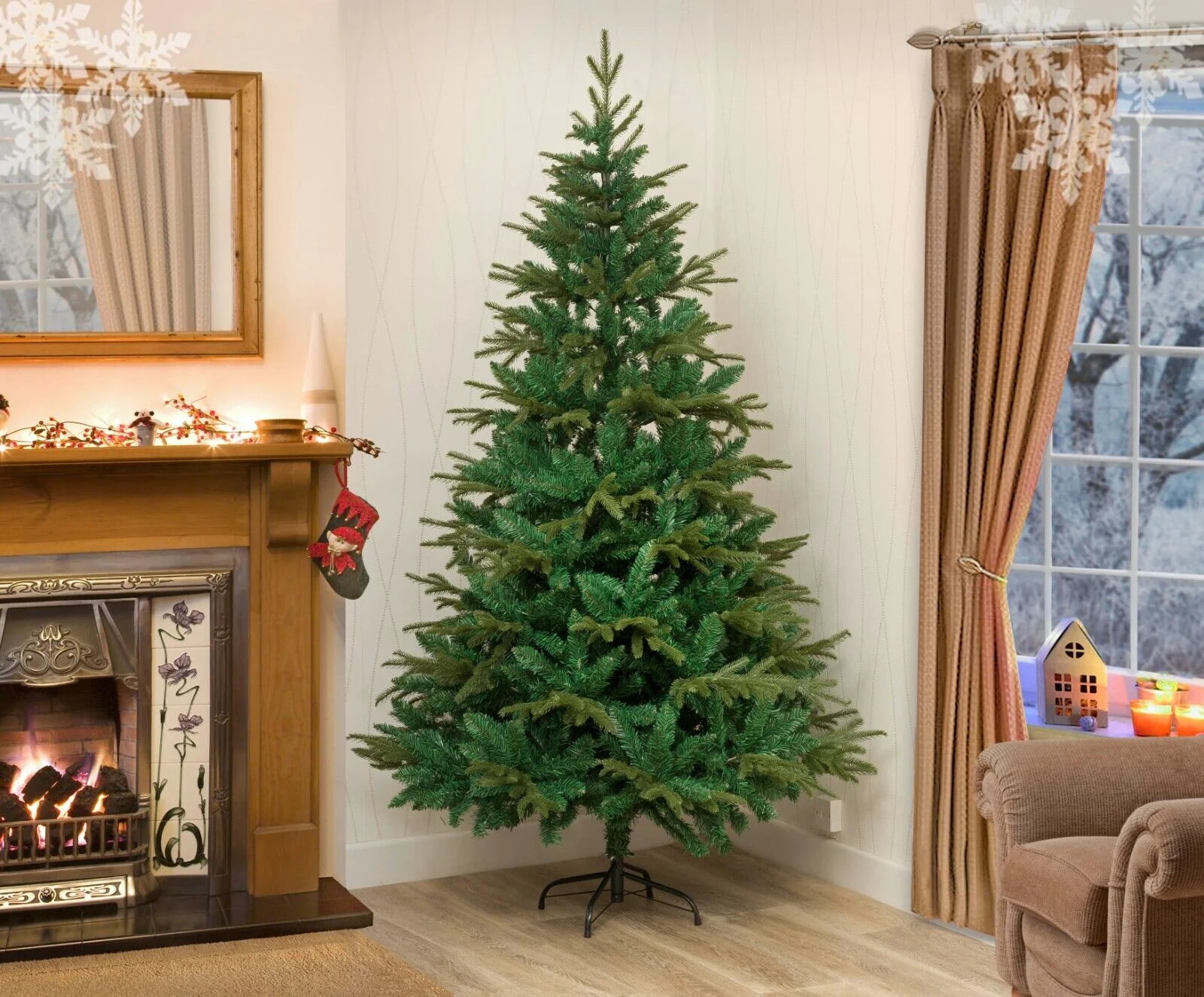 Lapland Fir Christmas Tree Green - 10ft/300cm - Image 10