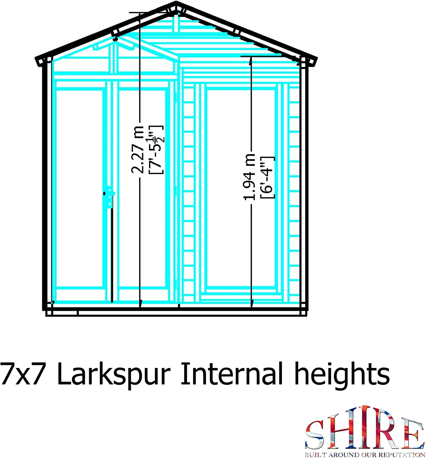 Larkspur Corner Summerhouse 7x7 - Image 9