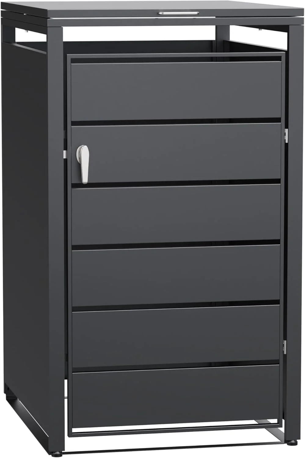 Modern Wheelie Bin Storage - Single Bin - Anthracite - Image 3