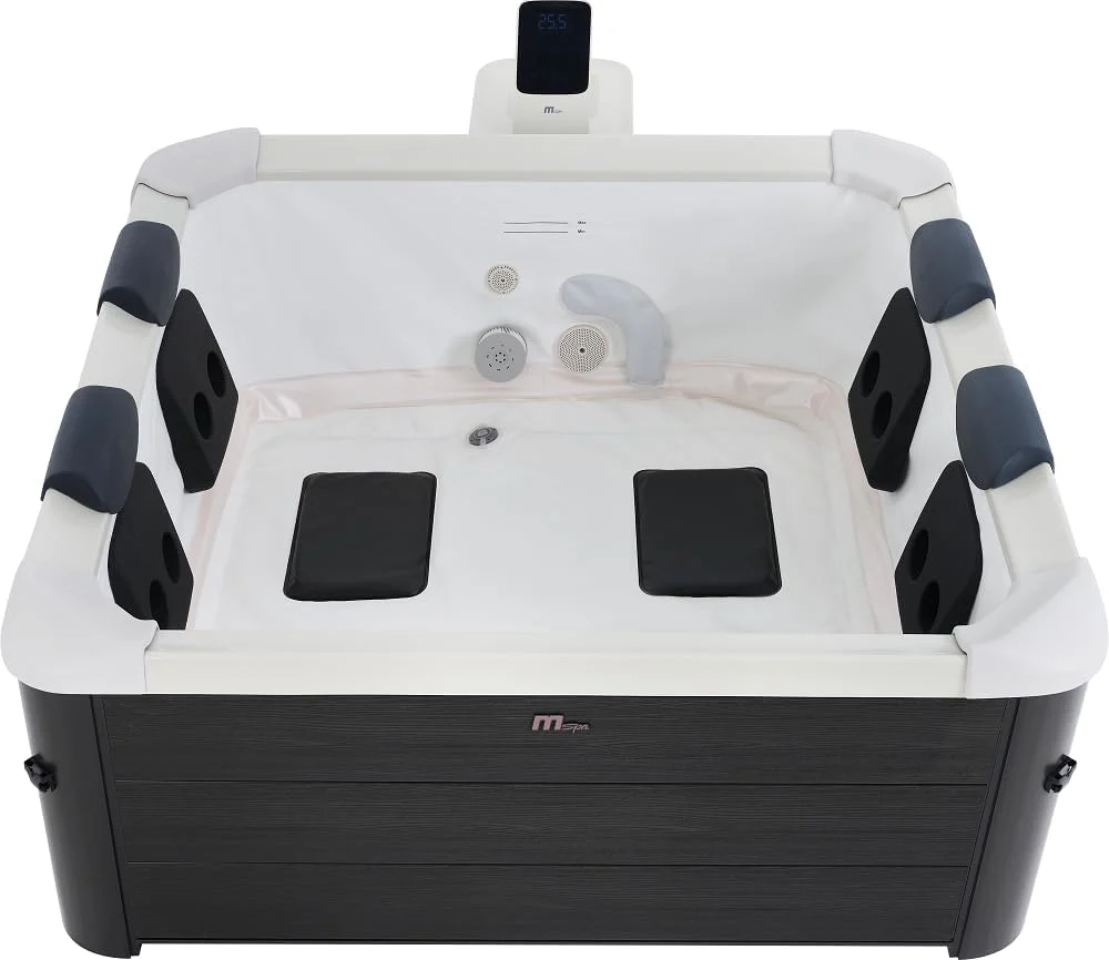 MSpa Oslo Hot Tub with Wi-Fi Control LED Lighting Hydrotherapy Jets and Cover - Image 5