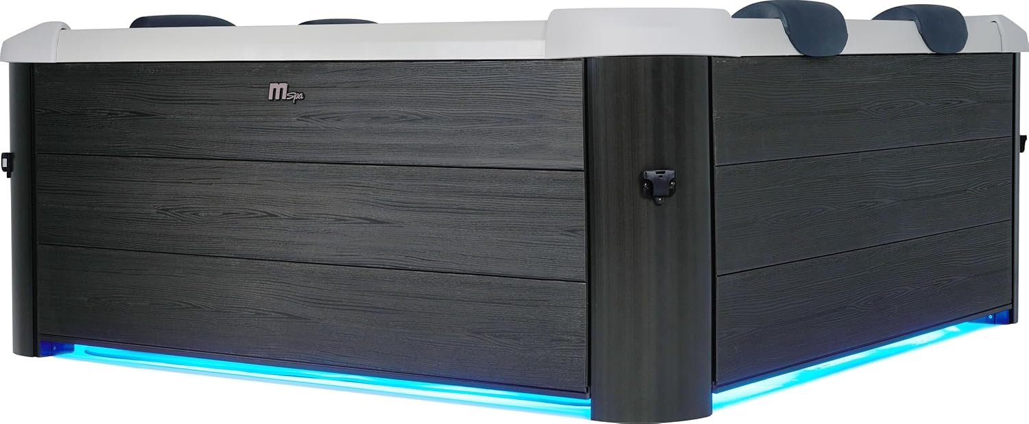 MSpa Oslo Hot Tub with Wi-Fi Control LED Lighting Hydrotherapy Jets and Cover - Image 7