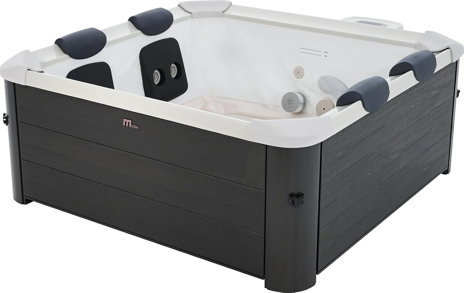 MSpa Oslo Hot Tub with Wi-Fi Control LED Lighting Hydrotherapy Jets and Cover - Image 8
