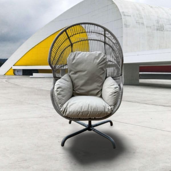 Naples Swivel Cocoon Egg Chair - Image 3