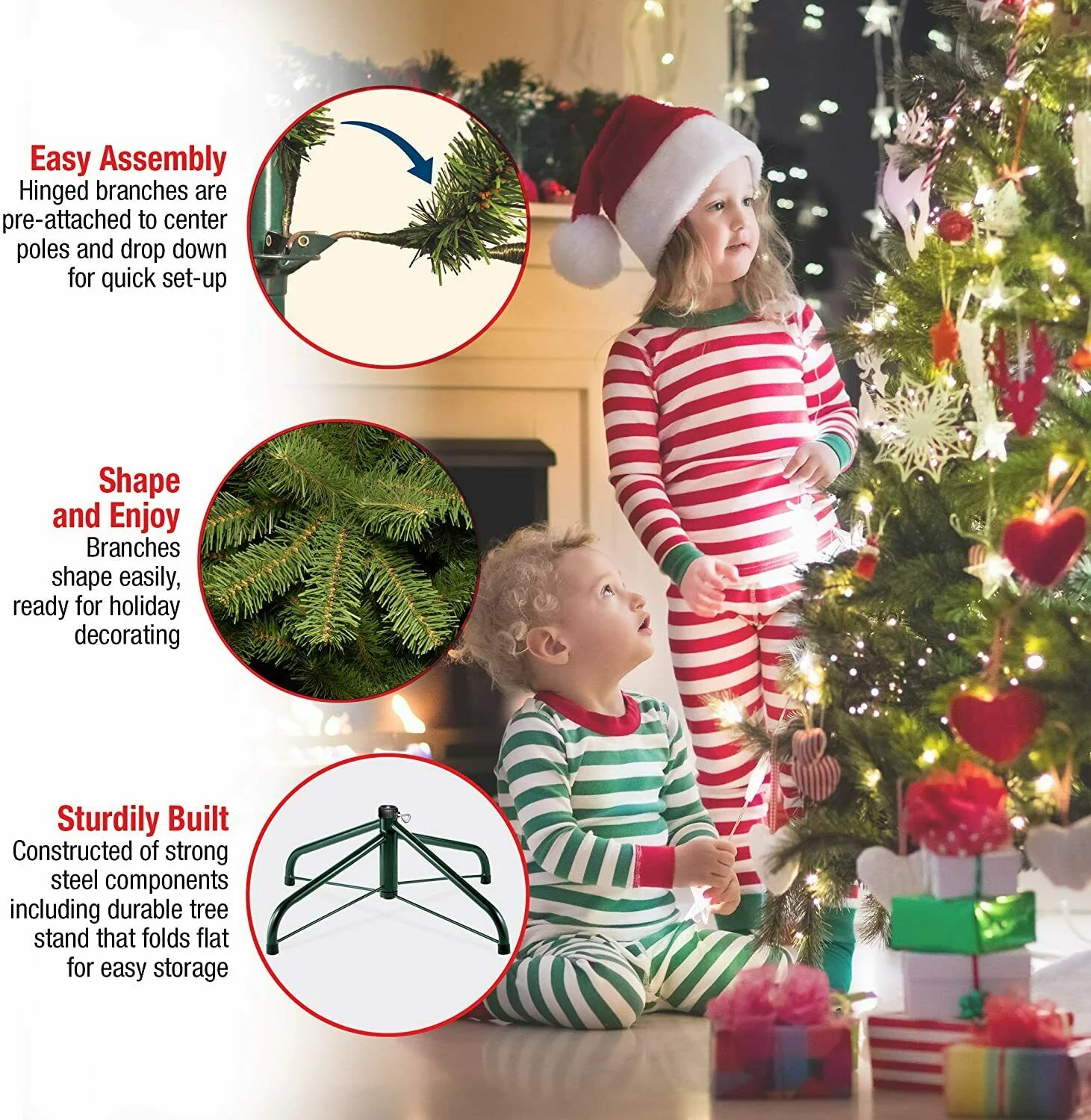 Winchester Pine Christmas Tree Green - 5ft/150cm - Image 4