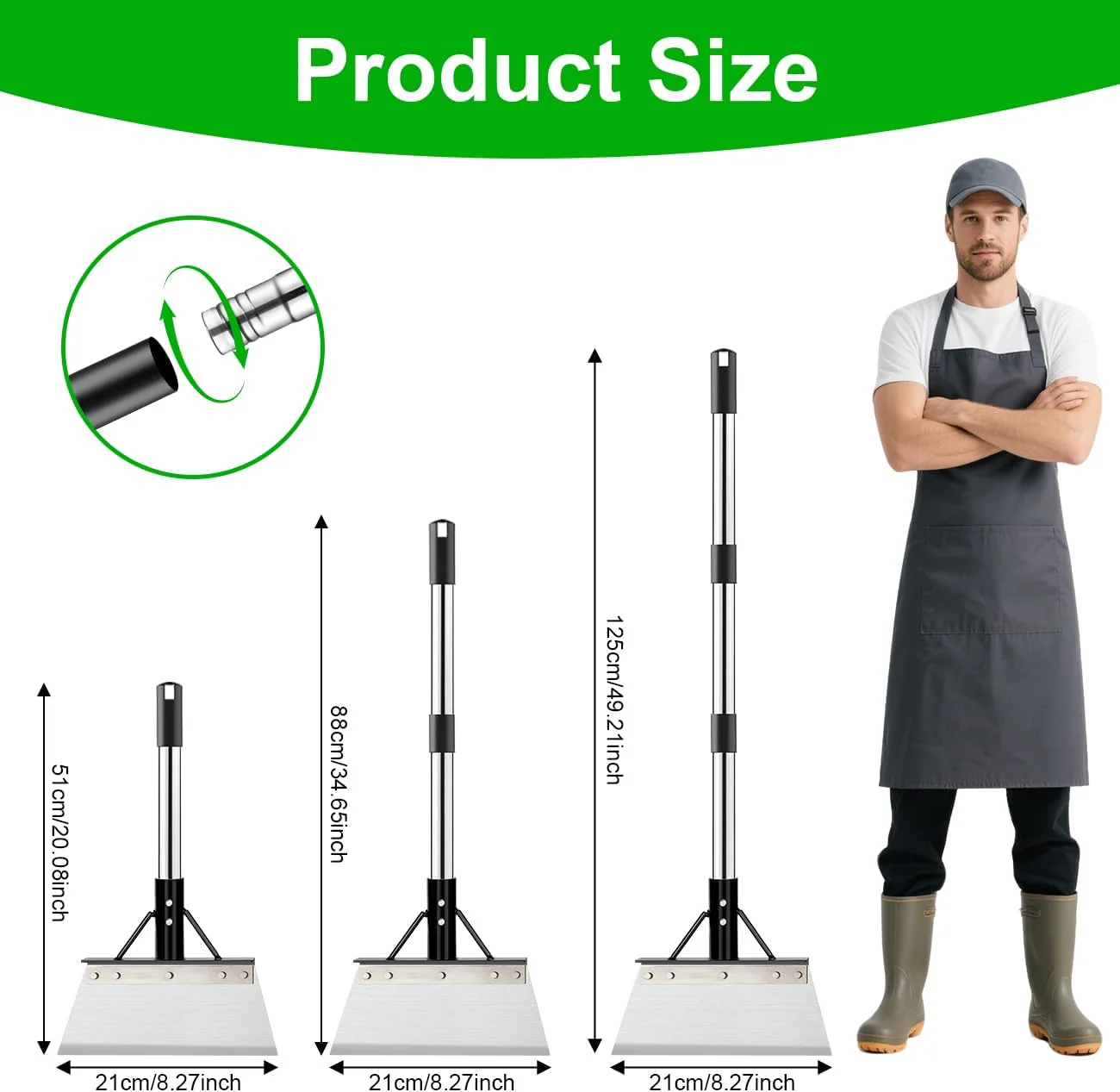 Multifunctional Garden Shovel with Handle - Image 2