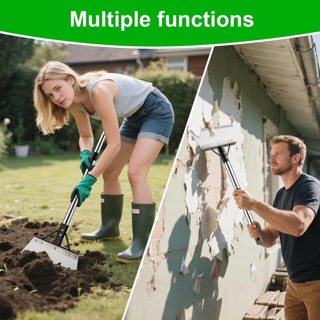 Multifunctional Garden Shovel with Handle - Image 7