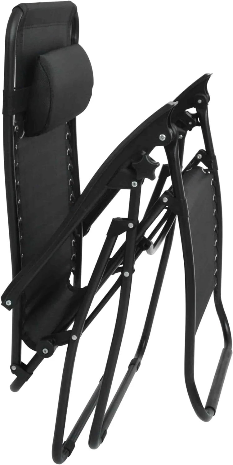 Zero Gravity Sun Lounger - Black - Image 5