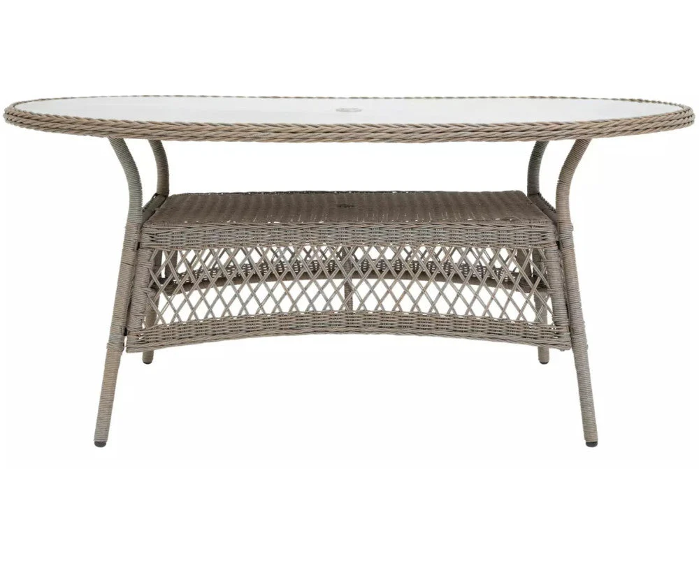 Palermo Serena 6 Seat Dining Set with Parasol - Image 6