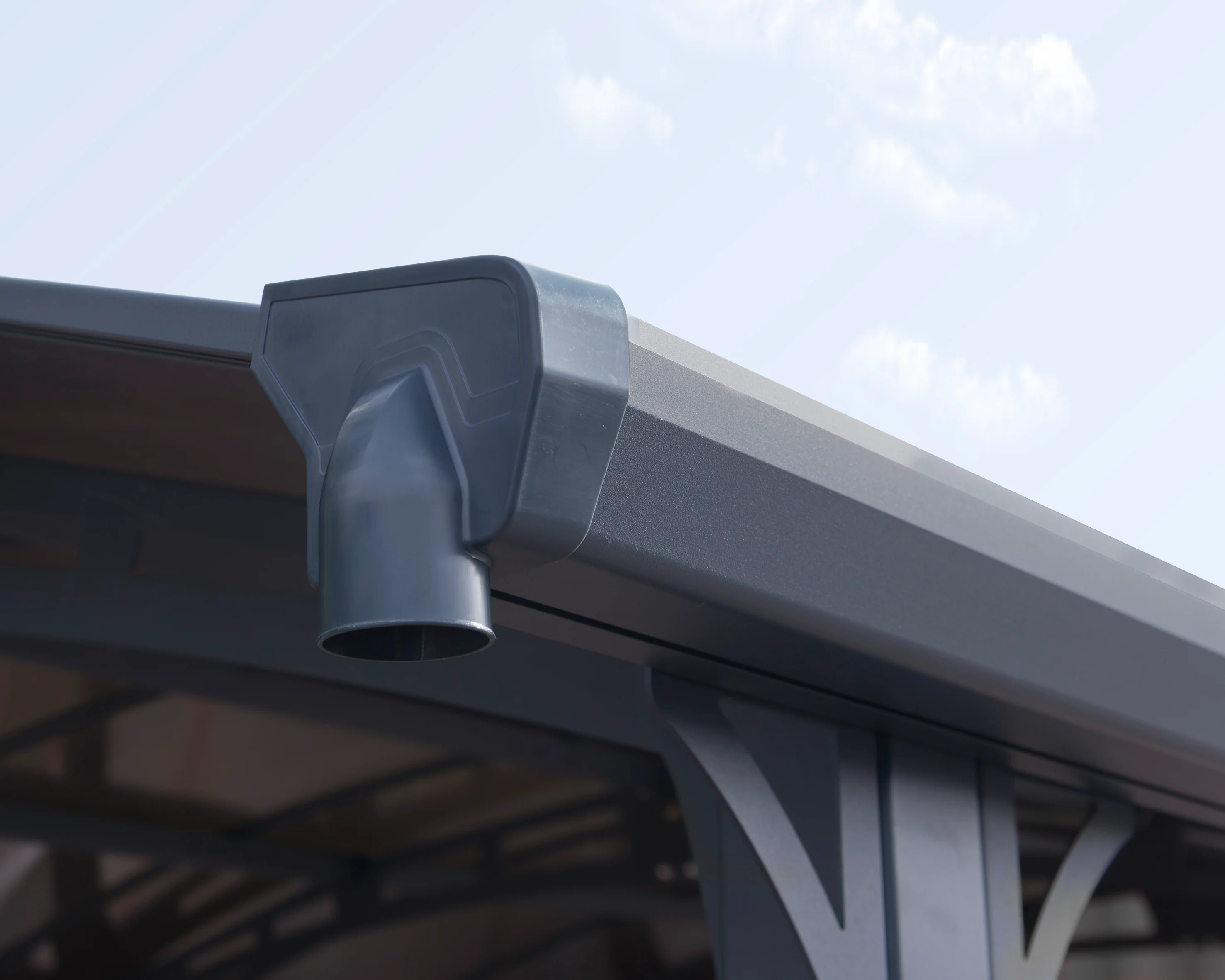 Alpine 12' x 21' Extra High Carport - Grey Aluminium & Twin-wall Polycarbonate Roof Panels - Image 11
