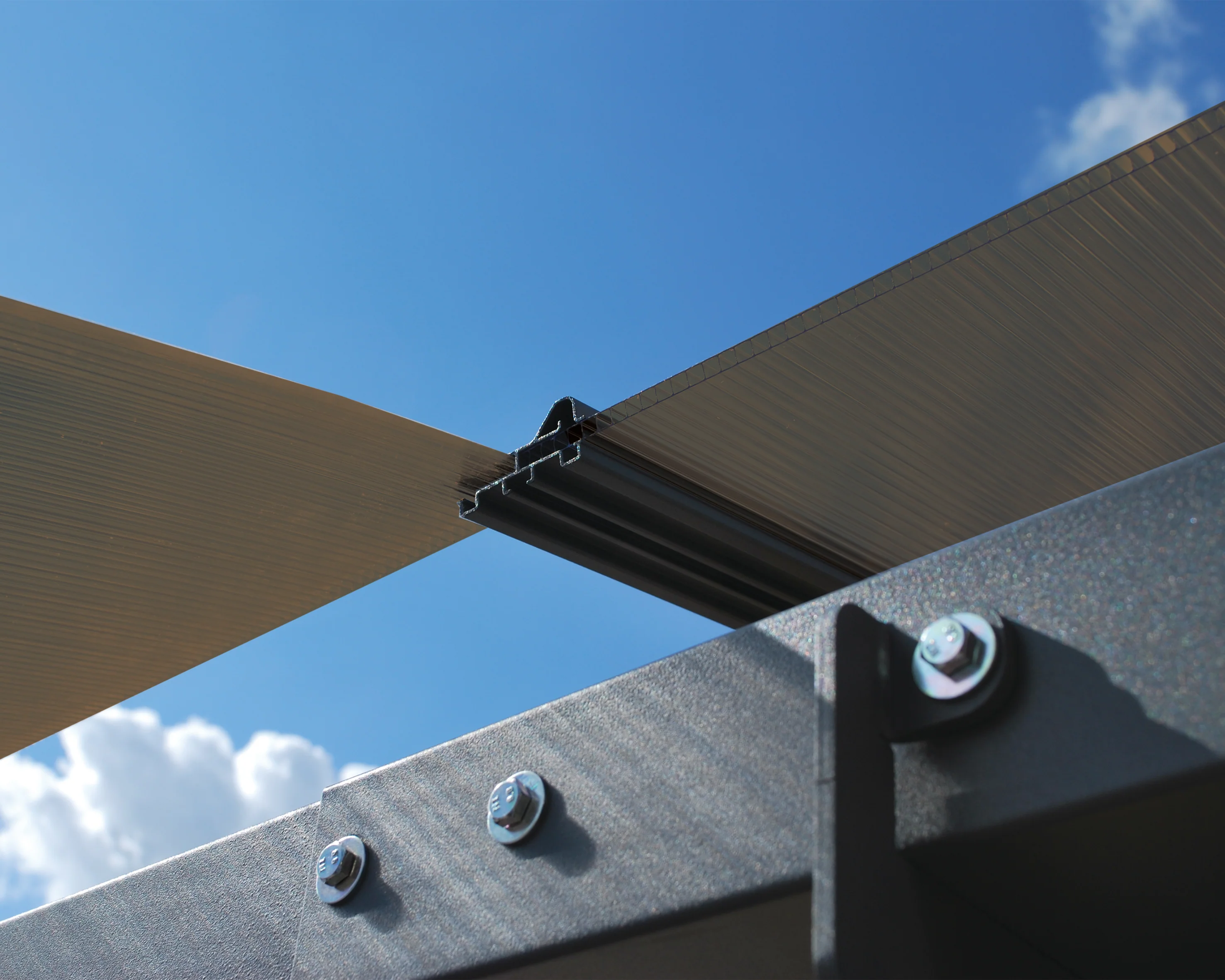 Alpine 12' x 42' Extra High Carport - Grey Aluminium & Twin-wall Polycarbonate Roof Panels - Image 7