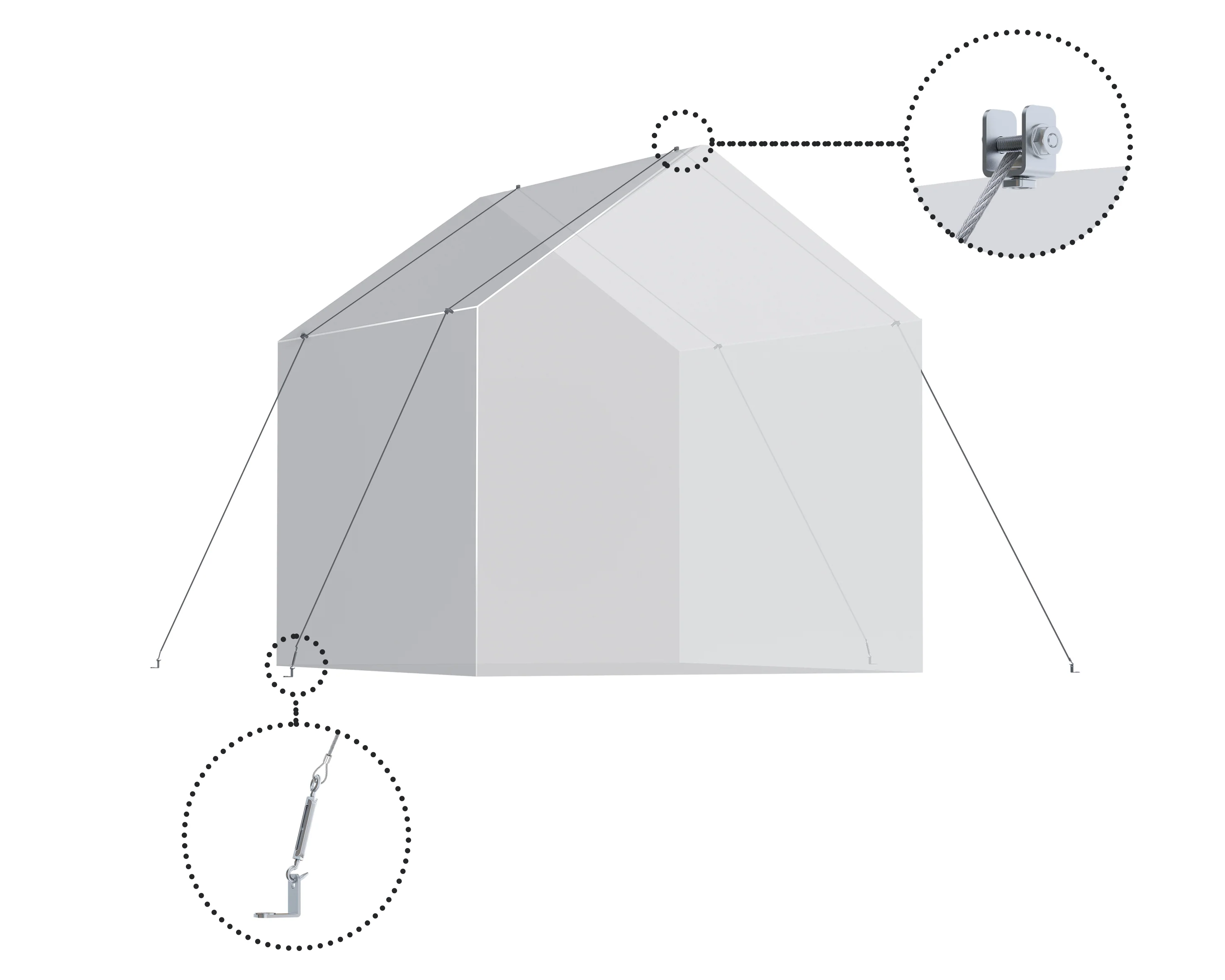 Anchoring Kit – Greenhouse / Skylight Sheds - Image 3