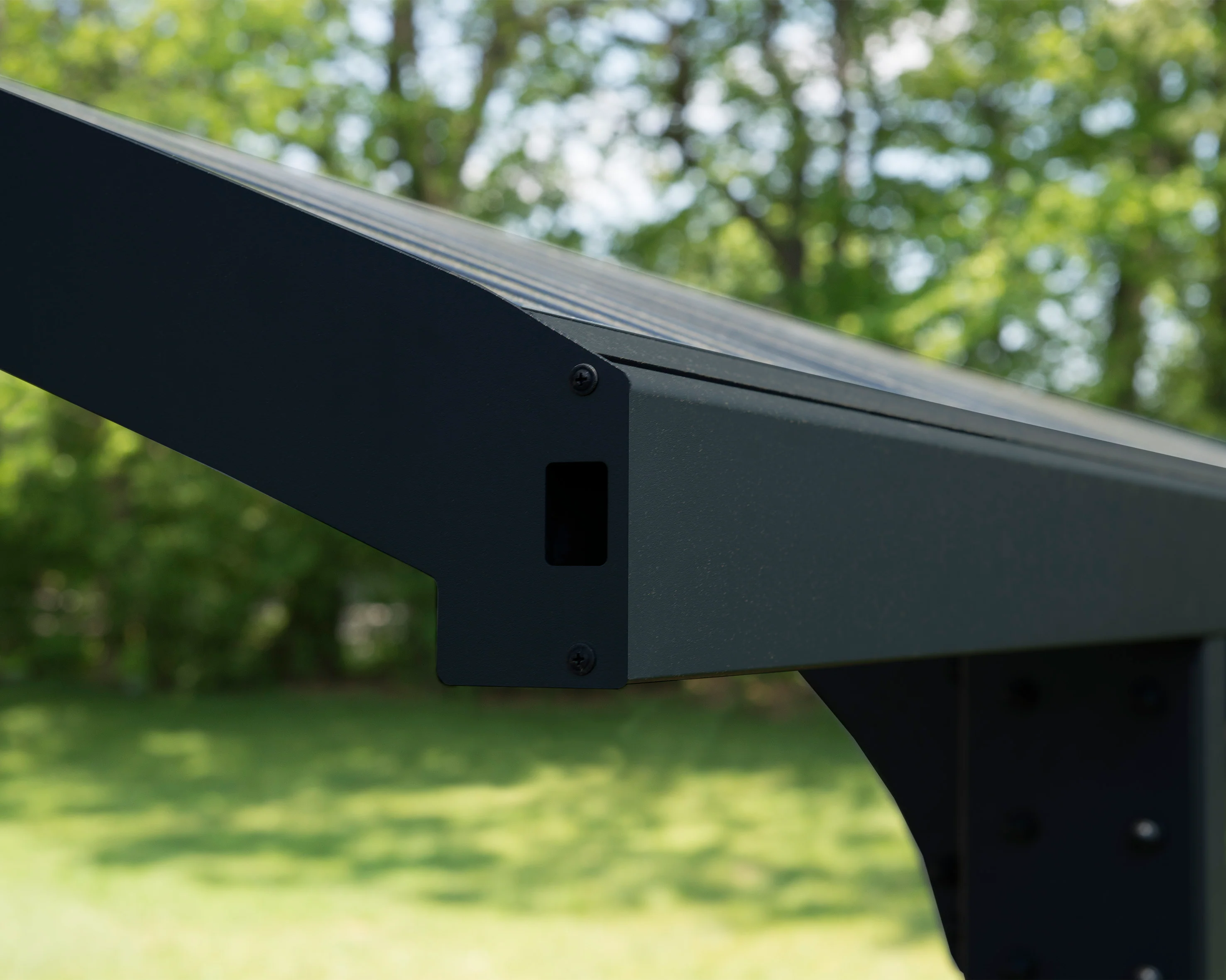 Arizona Double Wings 16' x 19' Carport - Grey Aluminium & Solid Polycarbonate Roof - Image 4