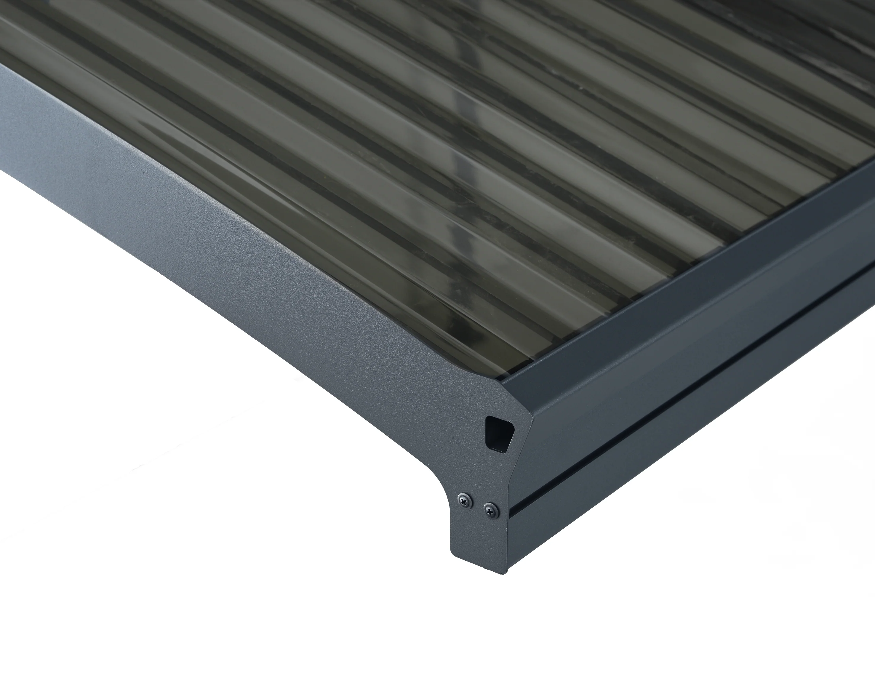 Atlas 10' x 16' Carport - Grey Aluminium & Polycarbonate Roof Panels - Image 7