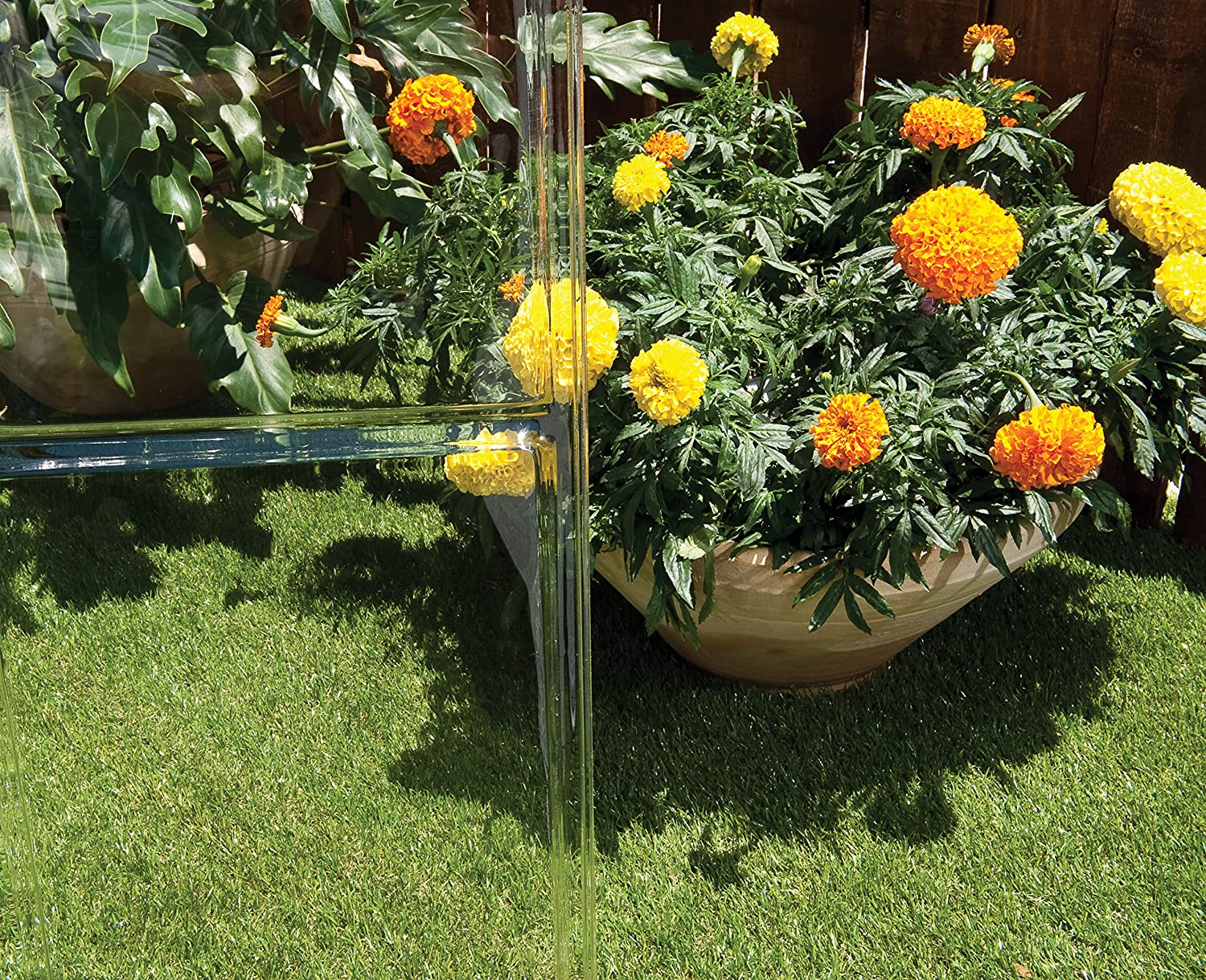Balance 8' x 8' Greenhouse - Silver Frame & Hybrid Polycarbonate Panels - Image 7