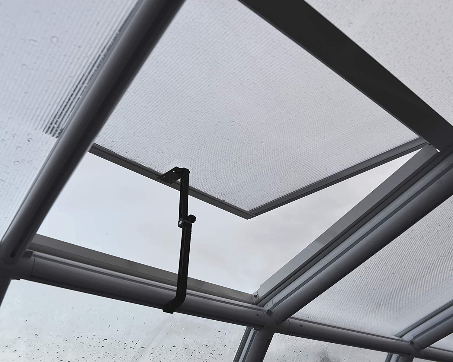 Grand Gardener 8' x 20' Greenhouse - Green Frame & Hybrid Polycarbonate Panels - Image 4