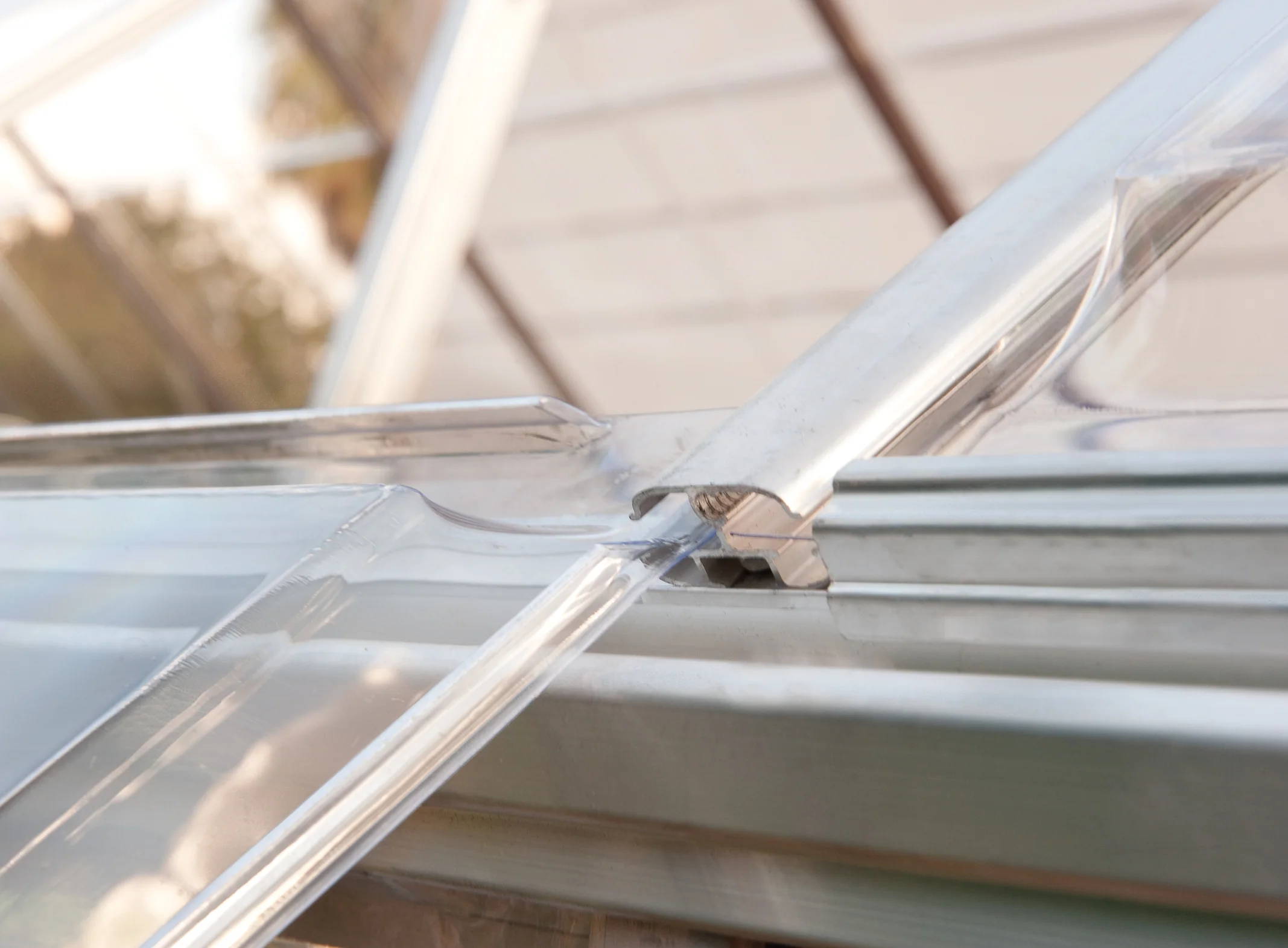 Harmony 6' x 10' Greenhouse - Silver Frame & Clear Polycarbonate Panels - Image 14