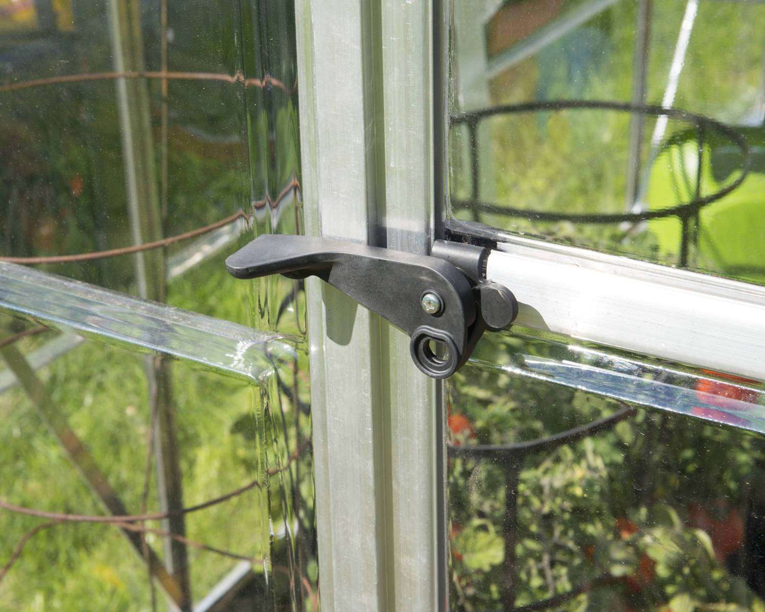Hybrid 6' x 12' Greenhouse - Silver Frame & Hybrid Polycarbonate Panels - Image 4