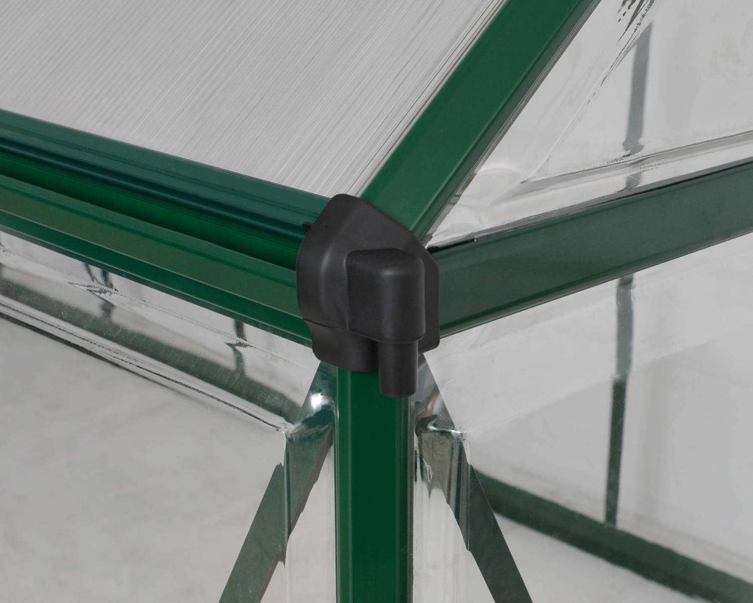 Hybrid 6' x 12' Greenhouse - Green Frame & Hybrid Polycarbonate Panels - Image 8