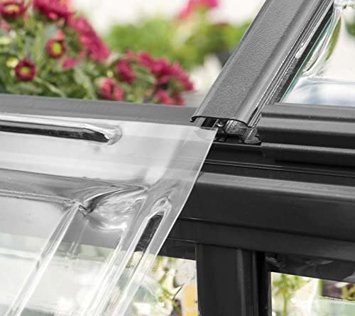 Hybrid 6' x 4' Greenhouse - Grey Frame & Hybrid Polycarbonate Panels - Image 4