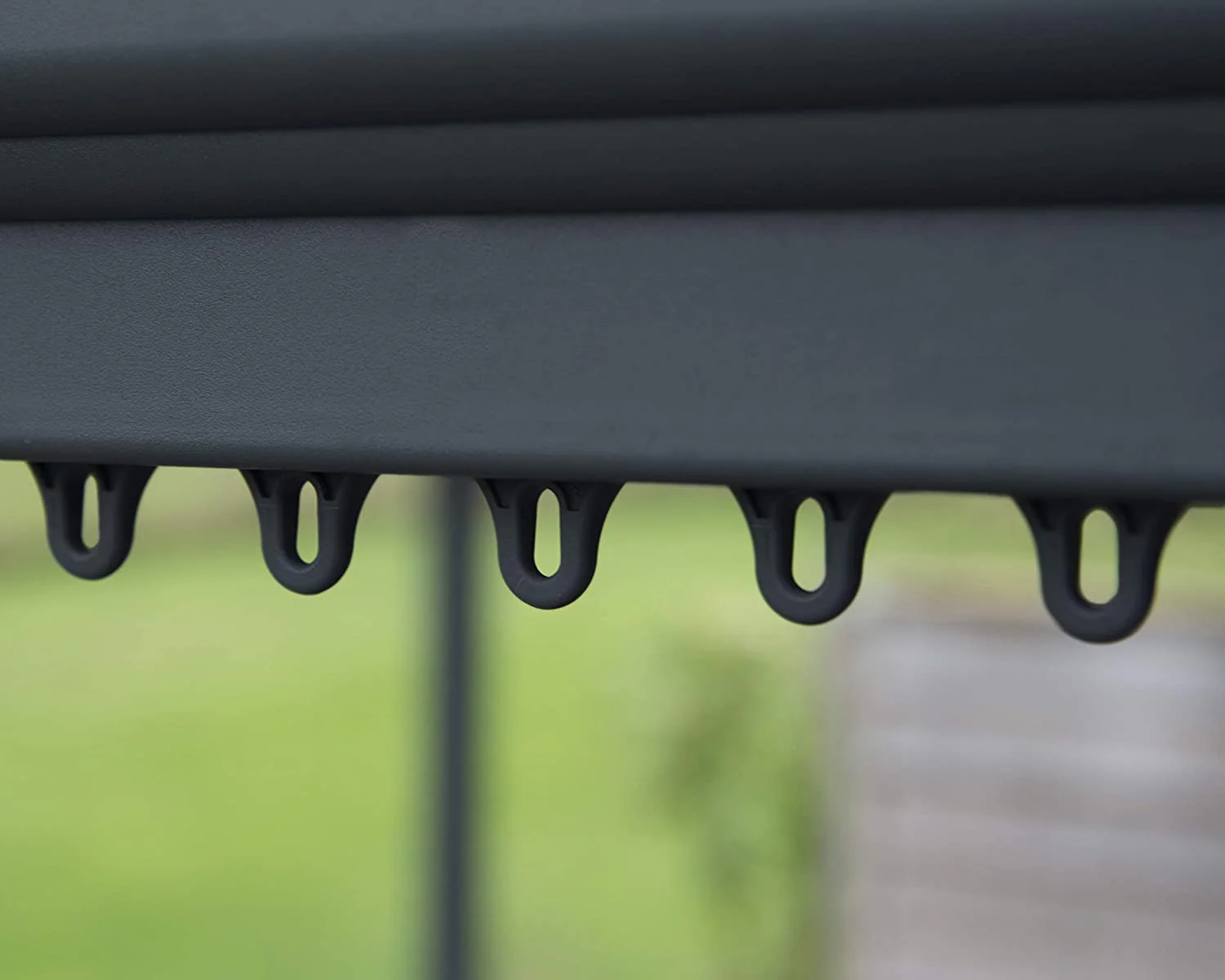 Milano 3m x 3m Garden Gazebo in Grey Aluminium with Polycarbonate Roof - Image 4