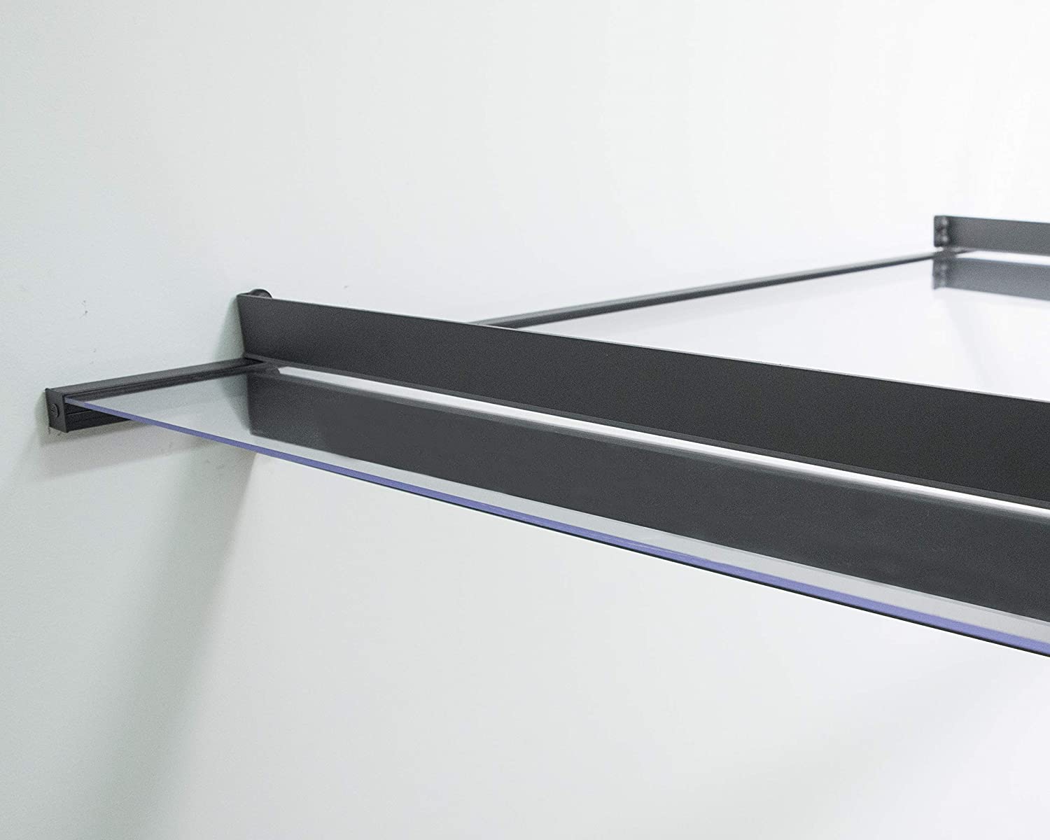 Nancy 1.5m x 0.9m Door Canopy - Grey Frame & Clear Acryl - Image 4