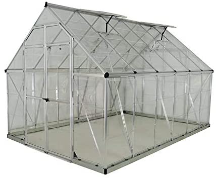 Octave 8' x 12' Greenhouse - Silver Frame & Clear Polycarbonate Panels - Image 8